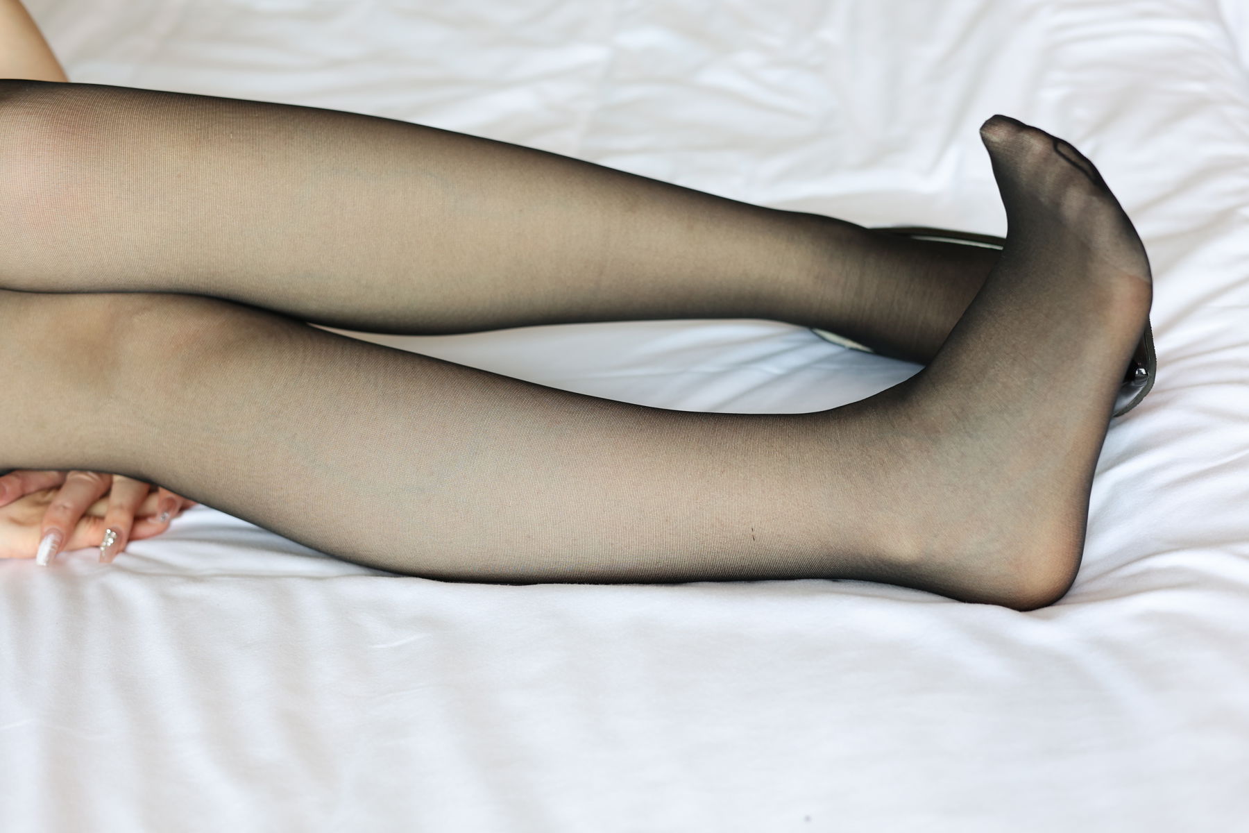 三禾摄影 No.017 牛仔短裤 黑丝 高跟/(251P)