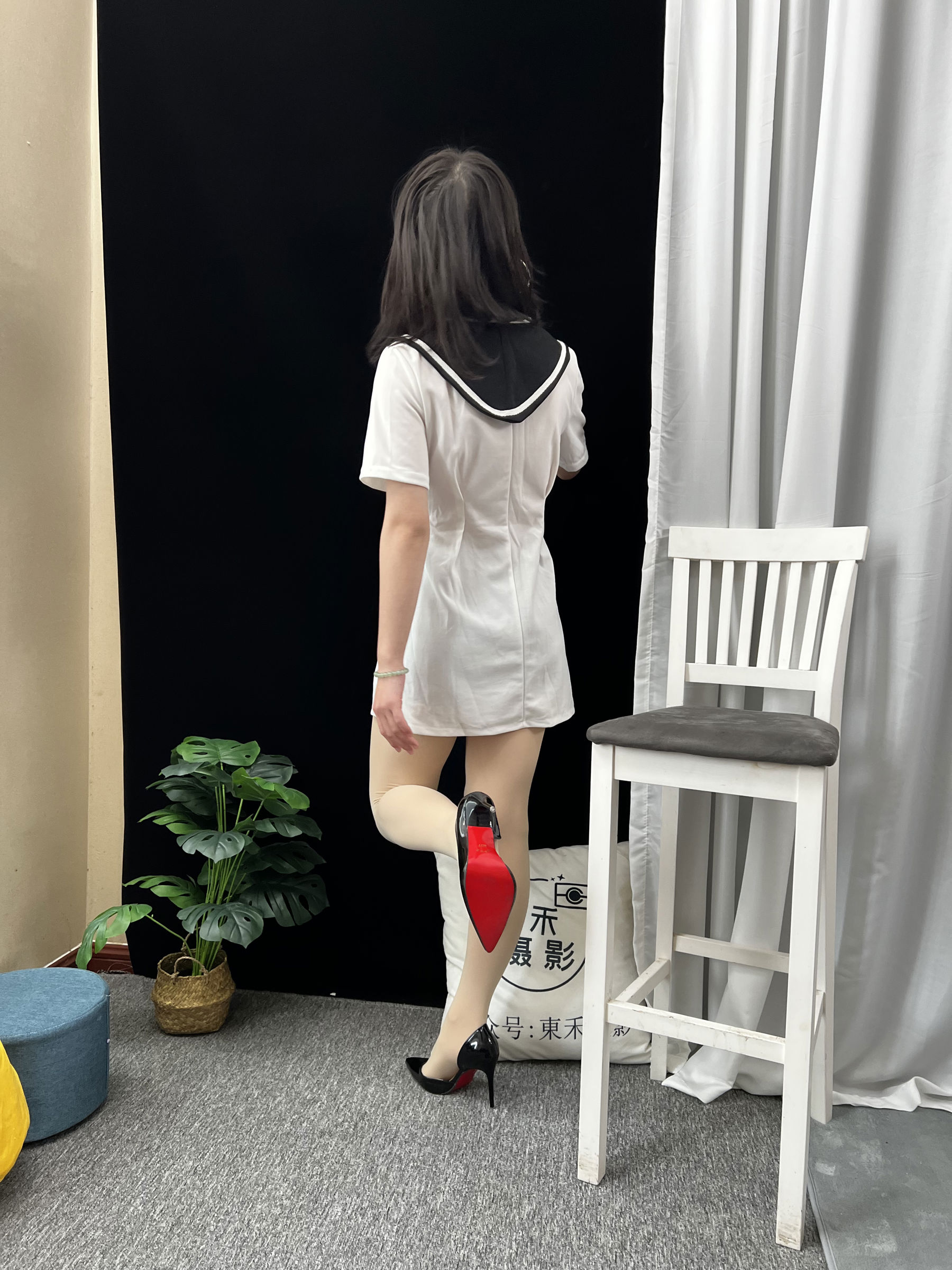 三禾摄影 No.013 海军白裙 高跟/(264P)