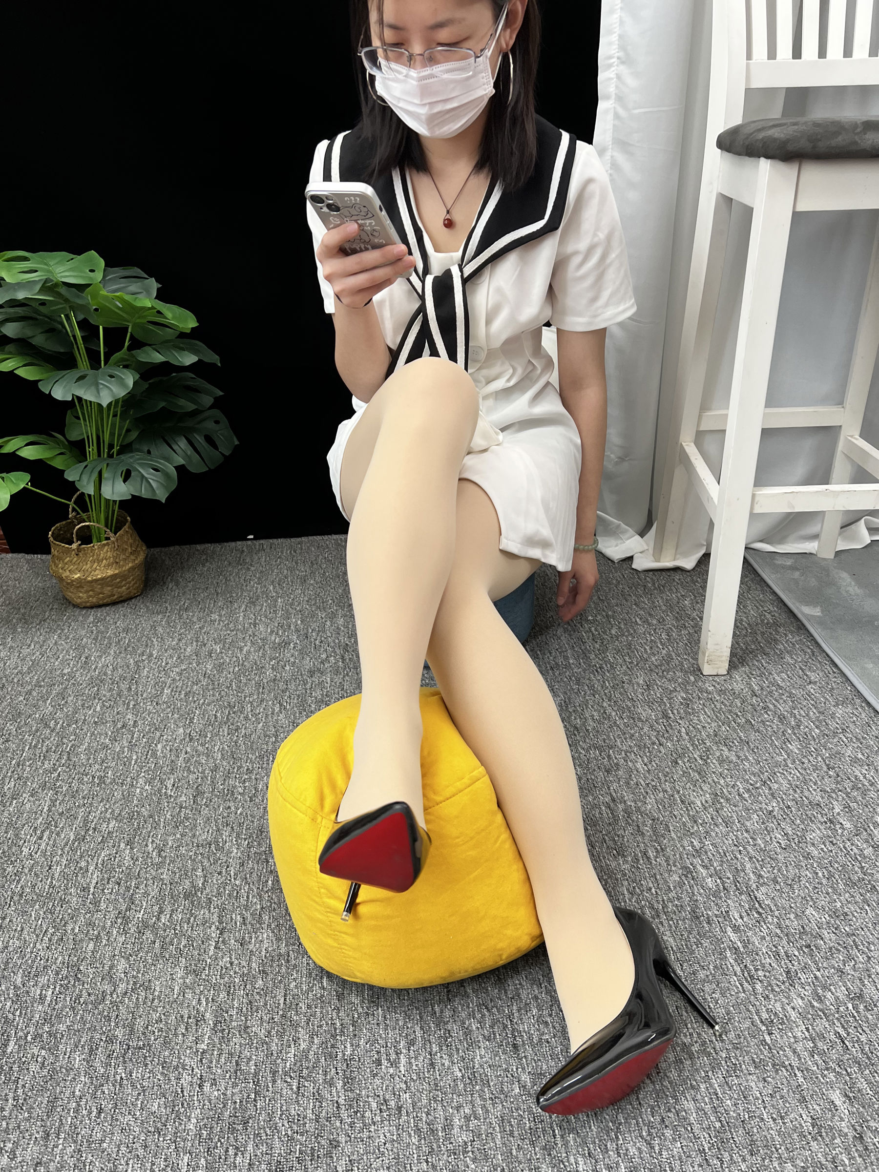 三禾摄影 No.013 海军白裙 高跟/(264P)