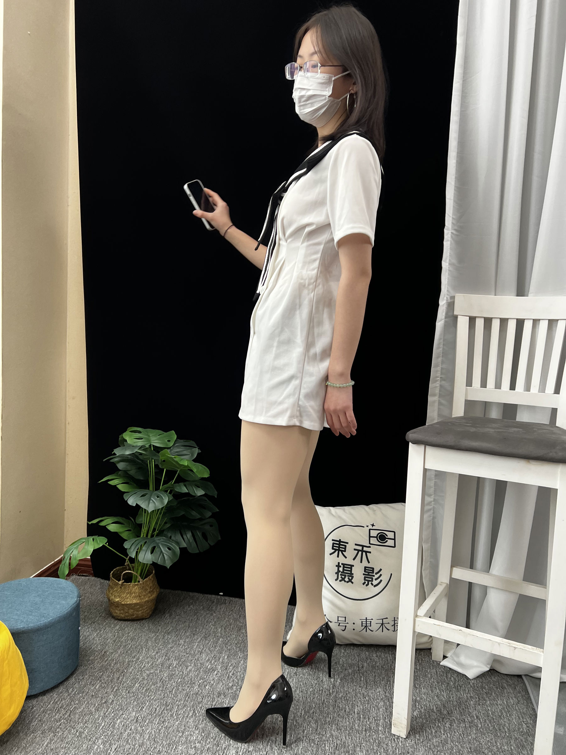 三禾摄影 No.013 海军白裙 高跟/(264P)