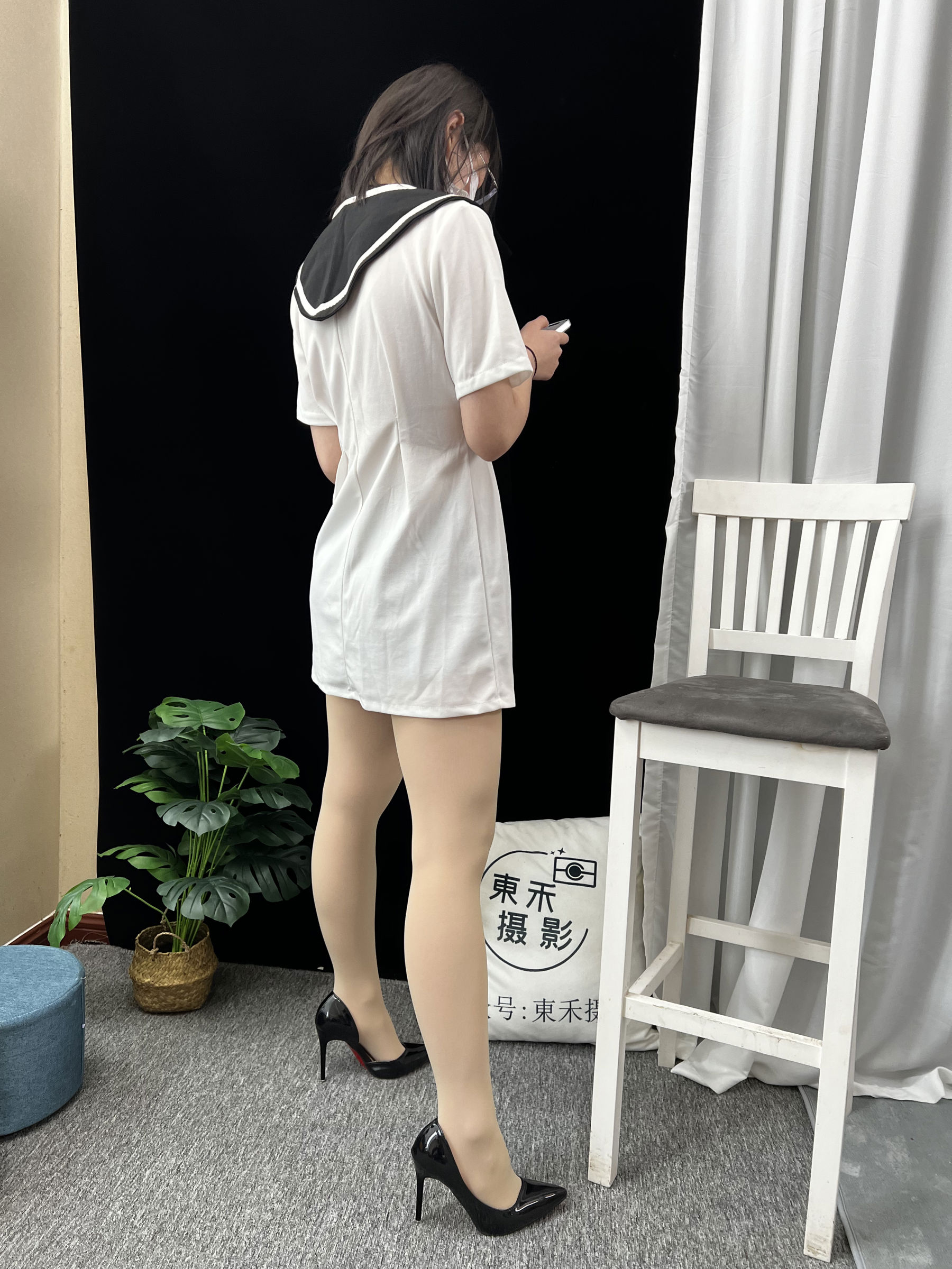 三禾摄影 No.013 海军白裙 高跟/(264P)