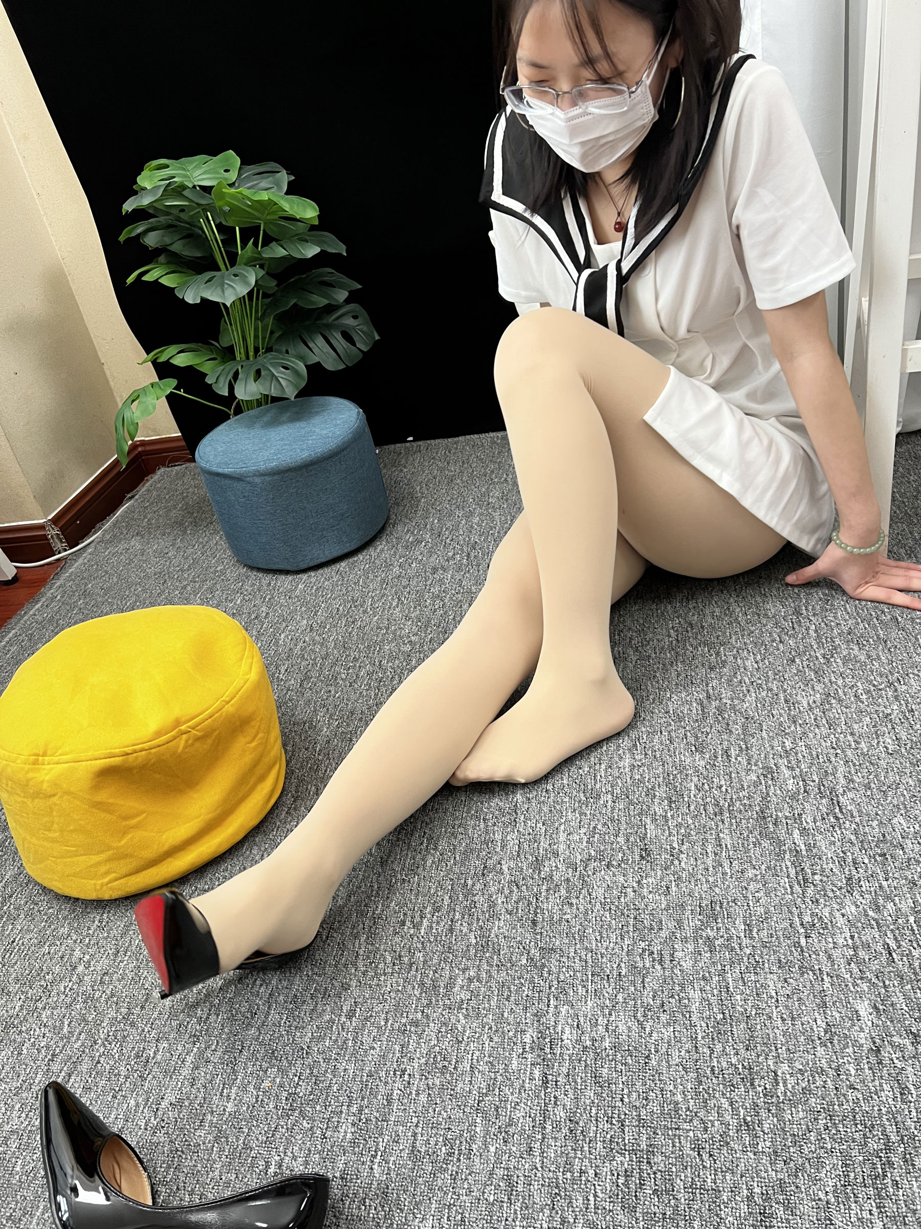 三禾摄影 No.013 海军白裙 高跟/(264P)