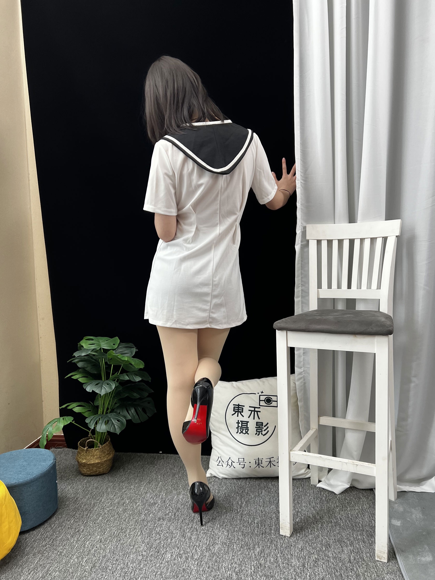 三禾摄影 No.013 海军白裙 高跟/(264P)