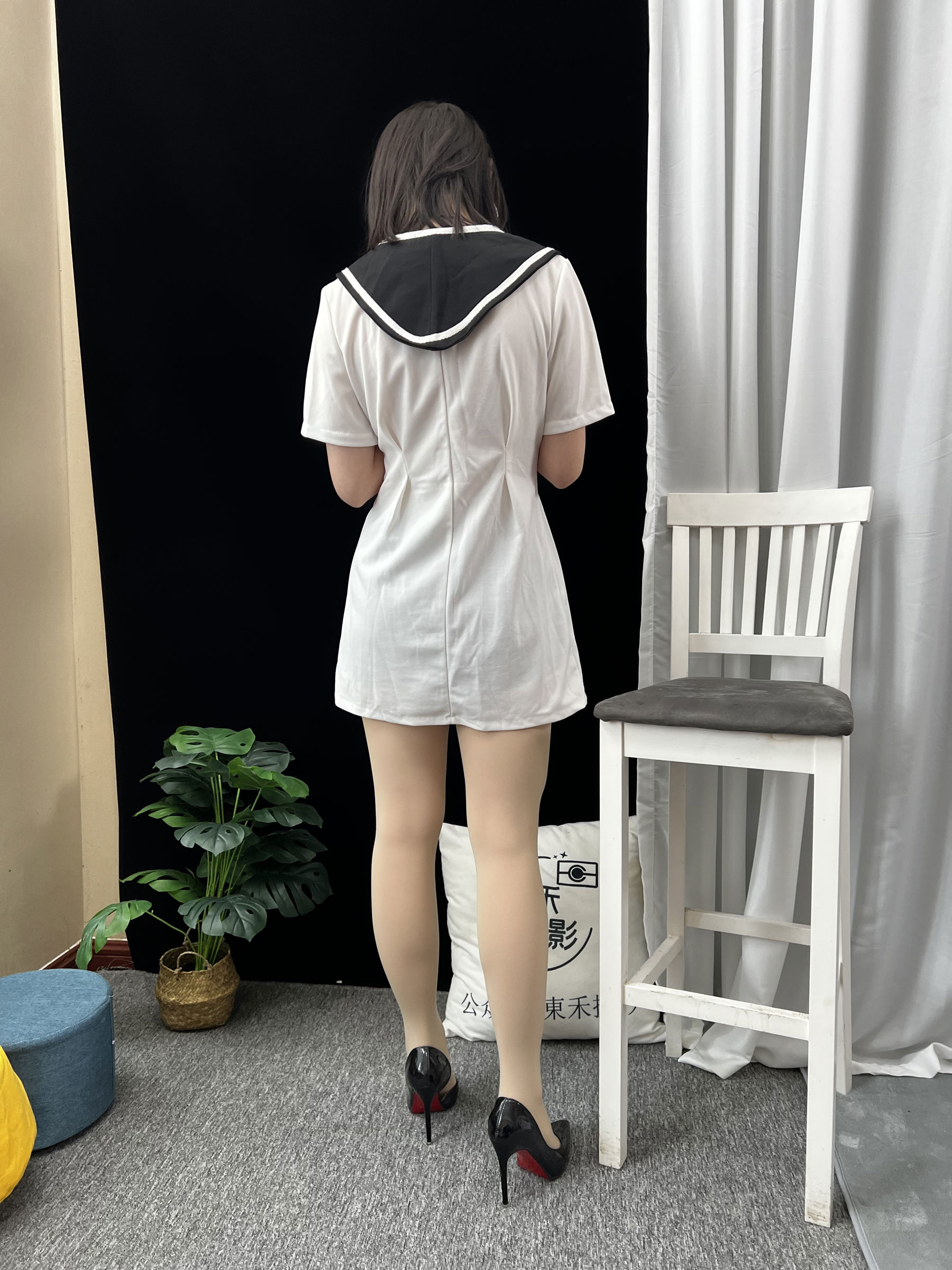 三禾摄影 No.013 海军白裙 高跟/(264P)