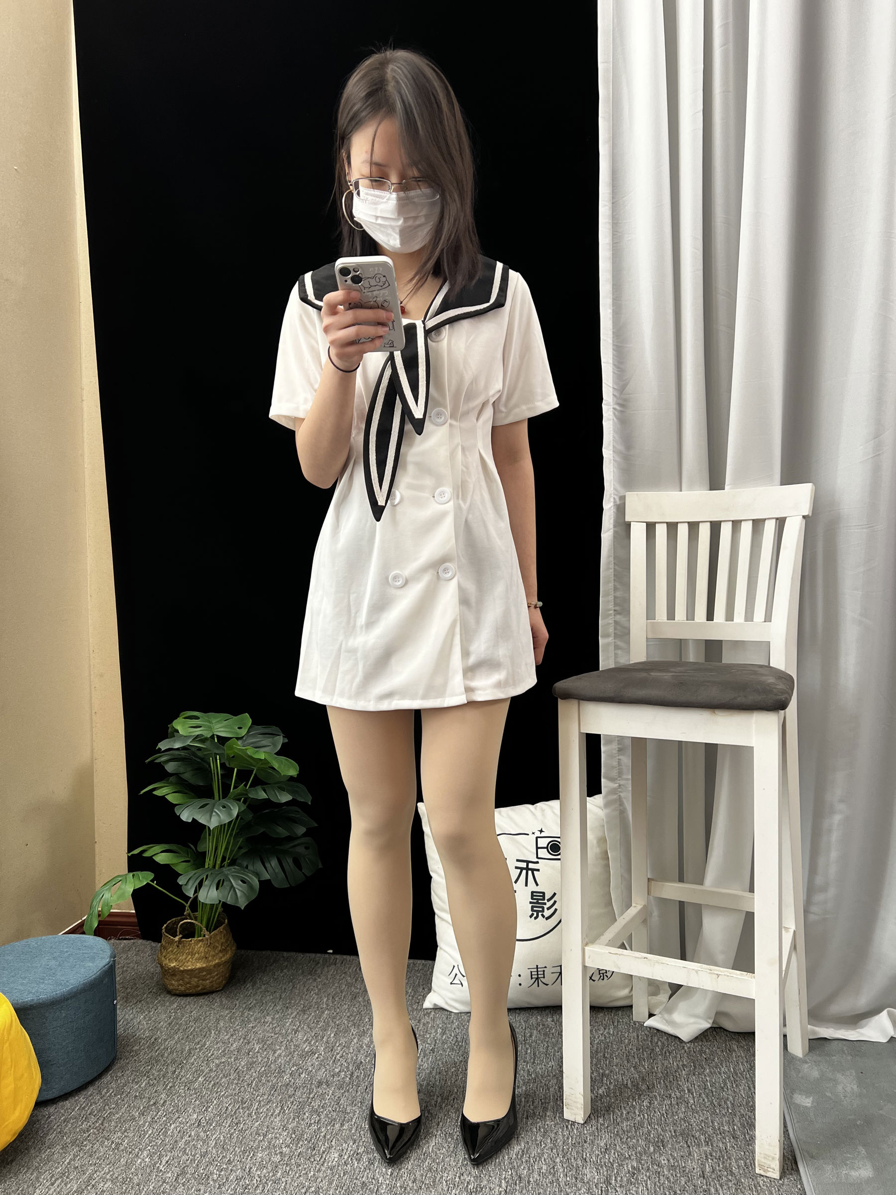 三禾摄影 No.013 海军白裙 高跟/(264P)