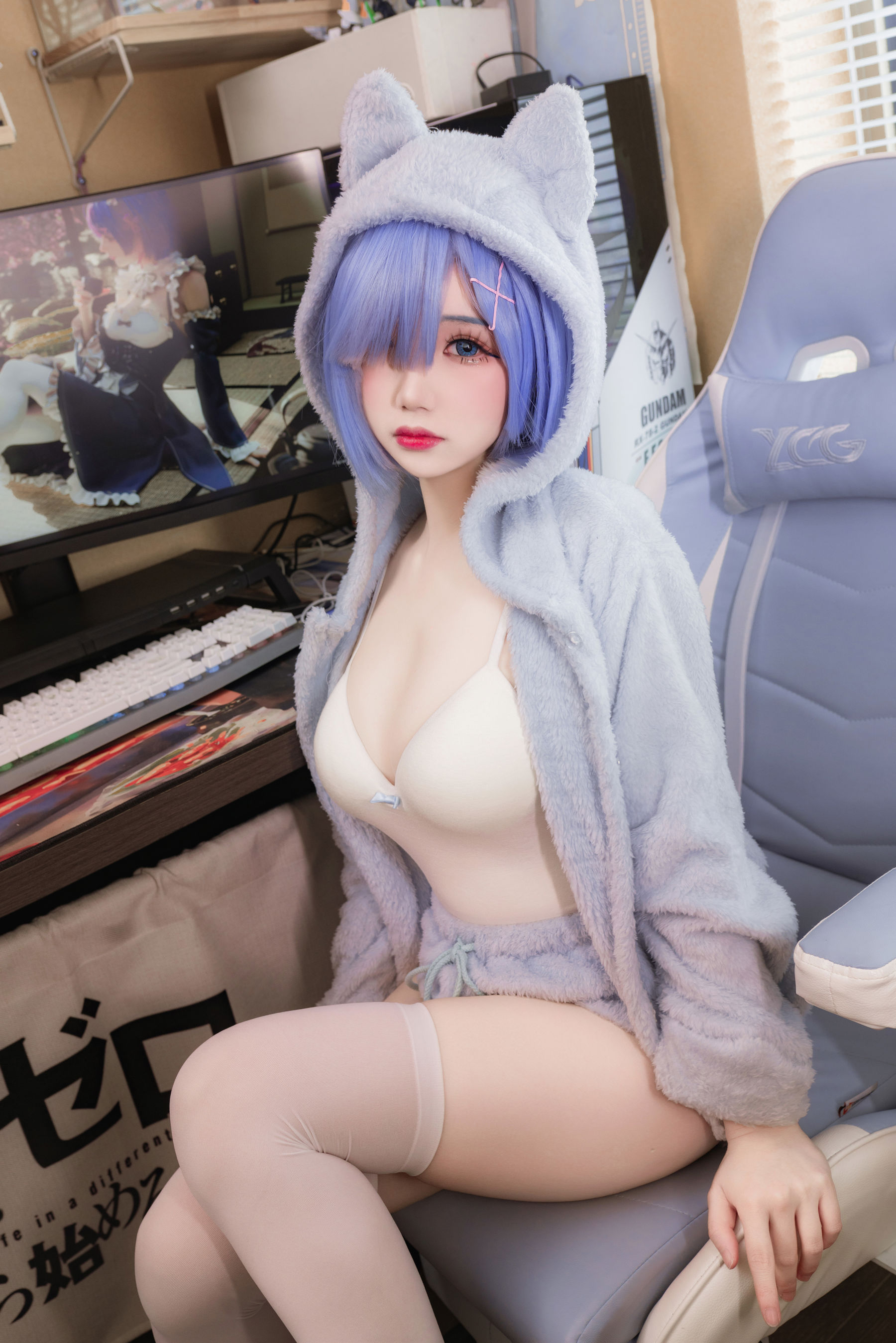 动漫博主 雪晴Astra - 蕾姆猫猫/(13P)
