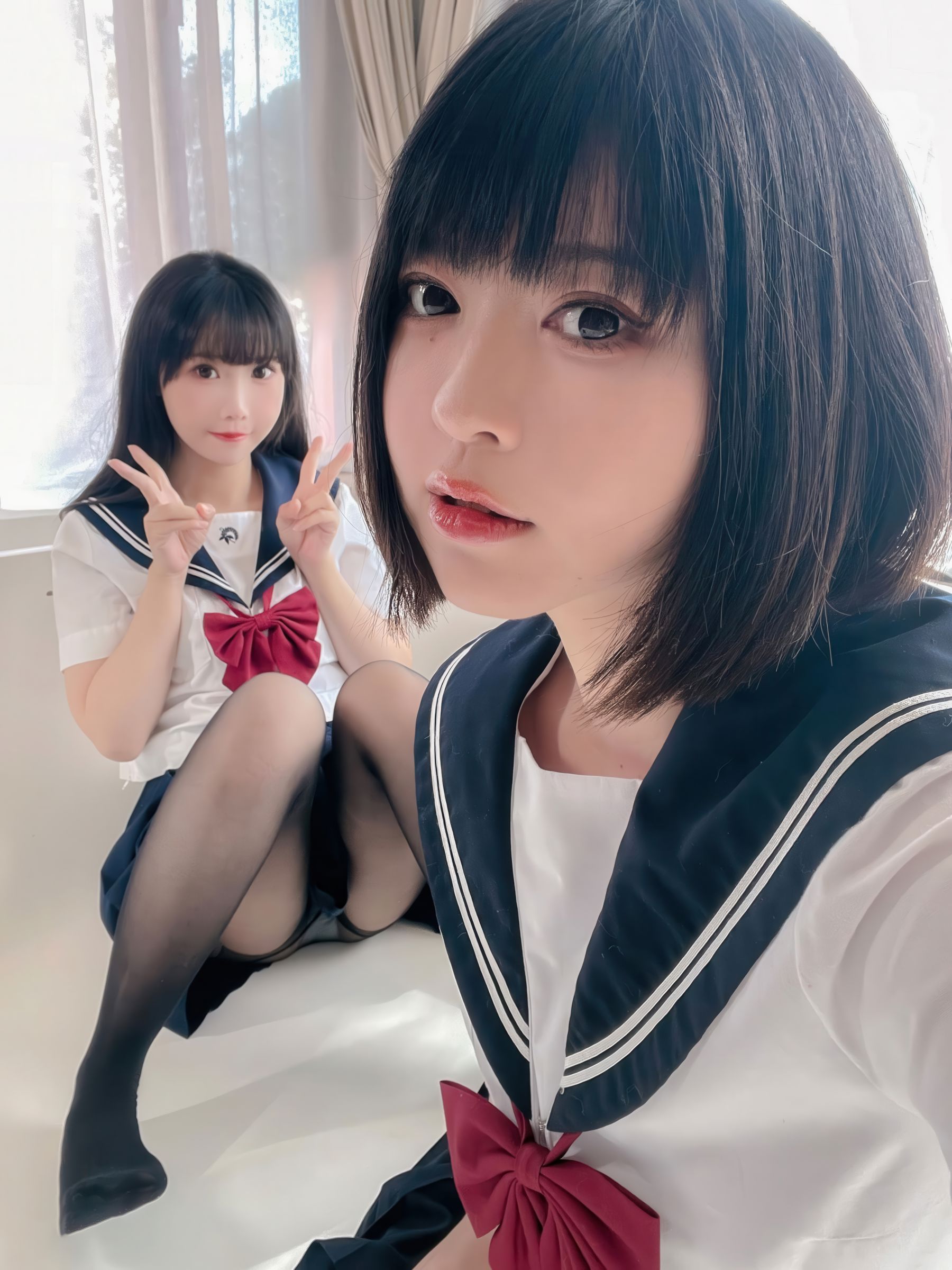 可爱人气Coser 面饼仙儿&半半子 - 少女幻想の刻/(79P)