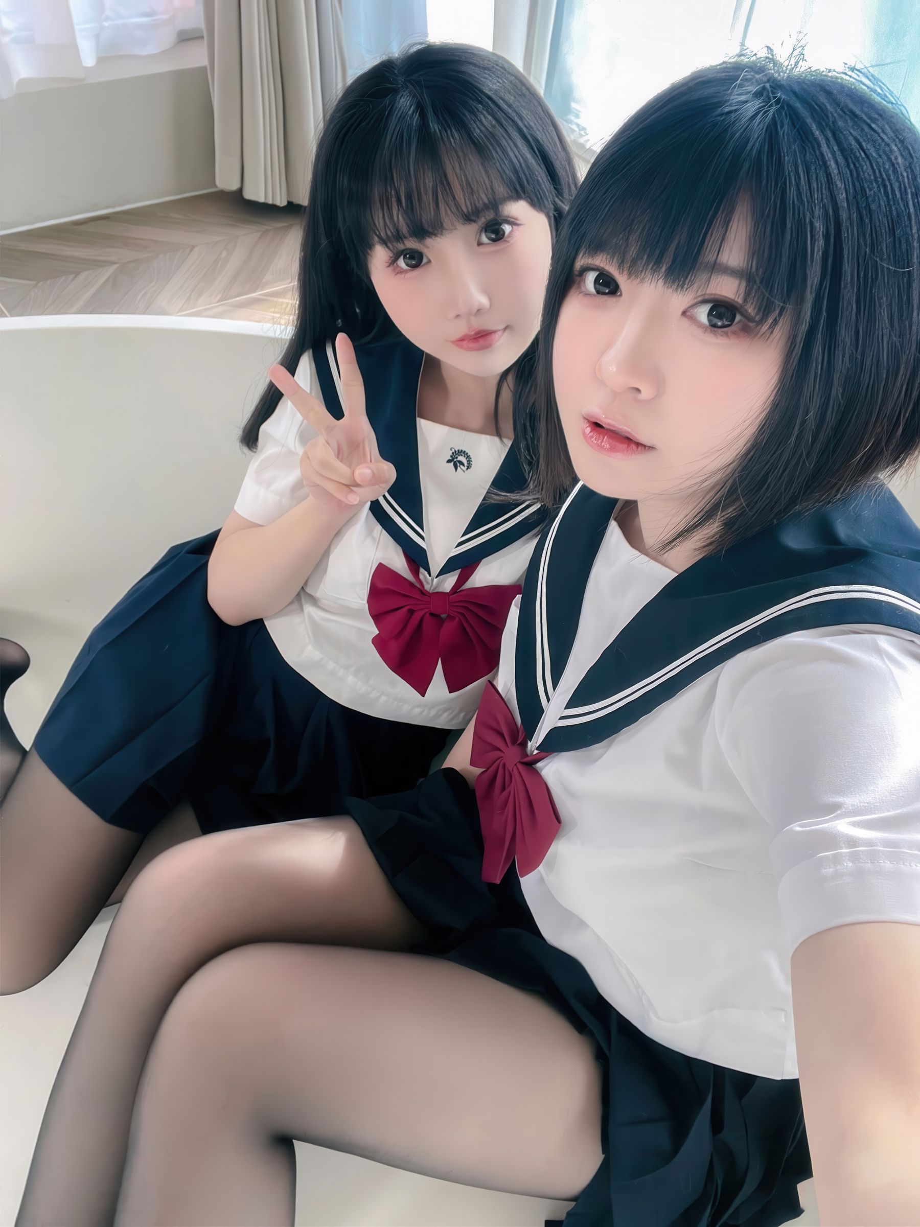 可爱人气Coser 面饼仙儿&半半子 - 少女幻想の刻/(79P)