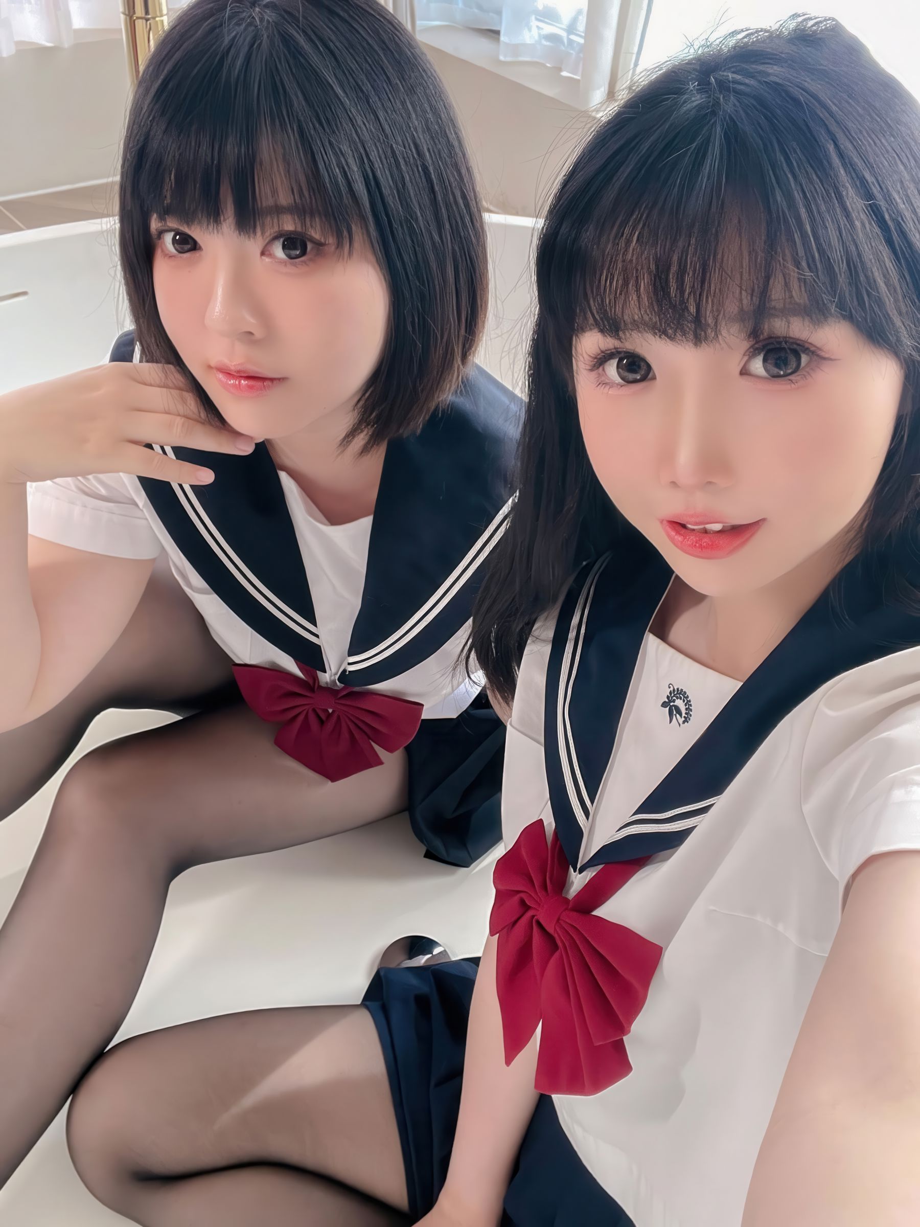 可爱人气Coser 面饼仙儿&半半子 - 少女幻想の刻/(79P)