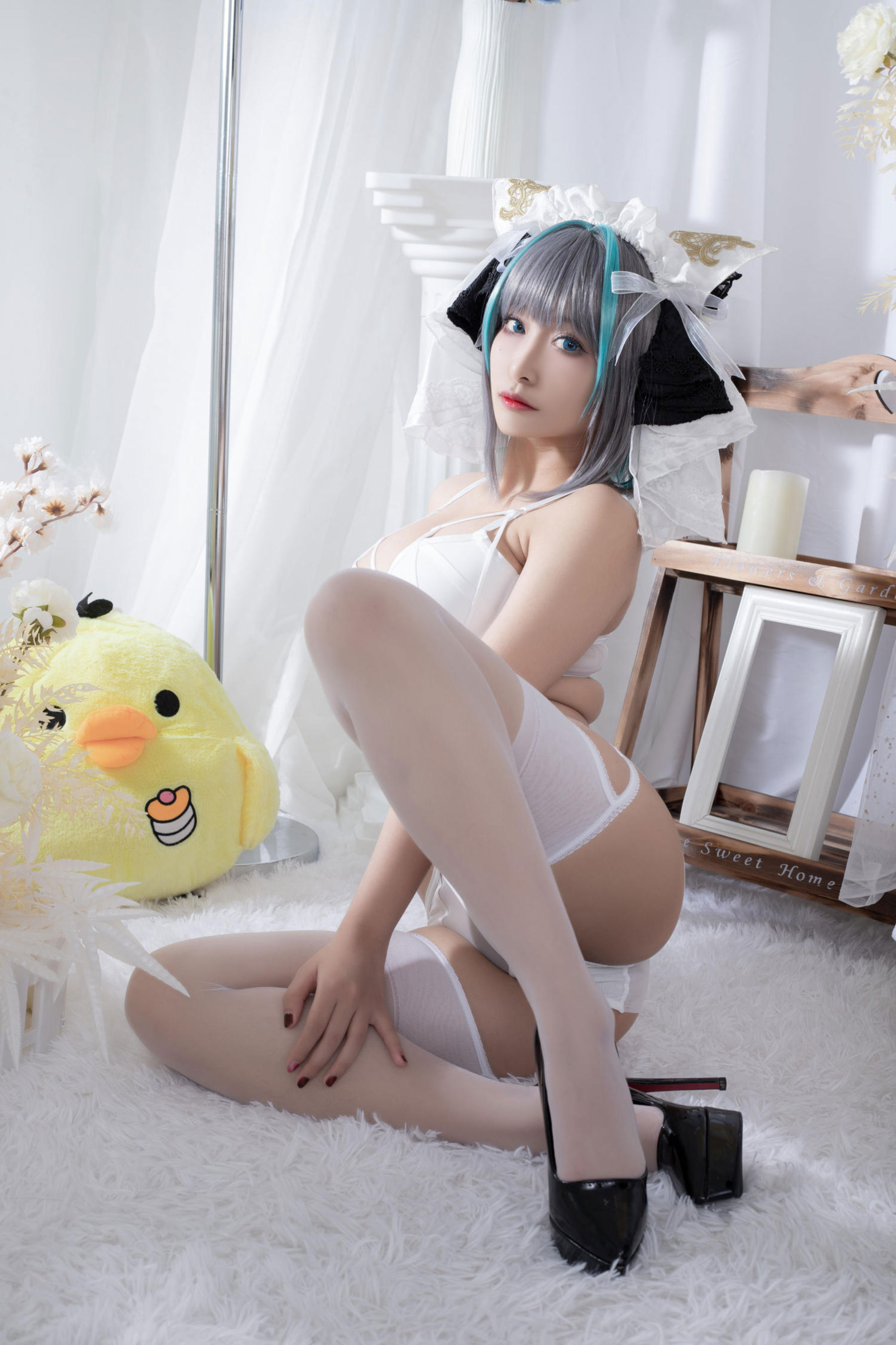 动漫博主 洛璃LoLiSAMA - 碧蓝航线 柴郡同人内衣/(66P)