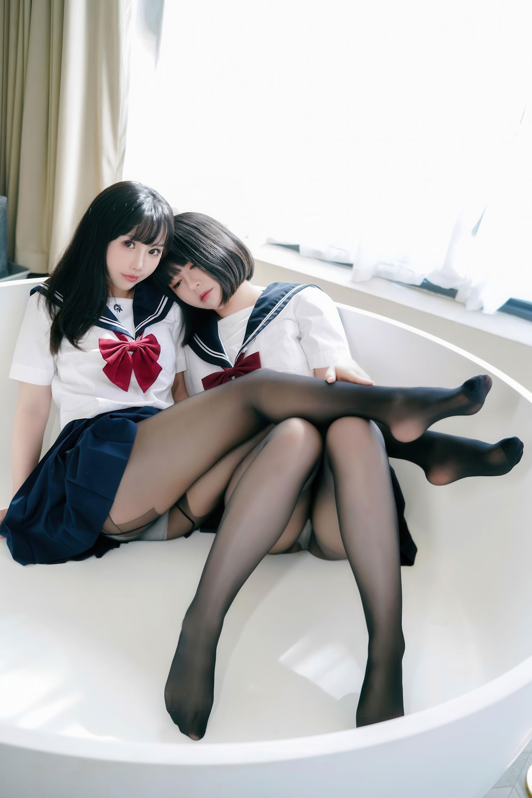 可爱人气Coser 面饼仙儿&半半子 - 少女幻想の刻/(79P)