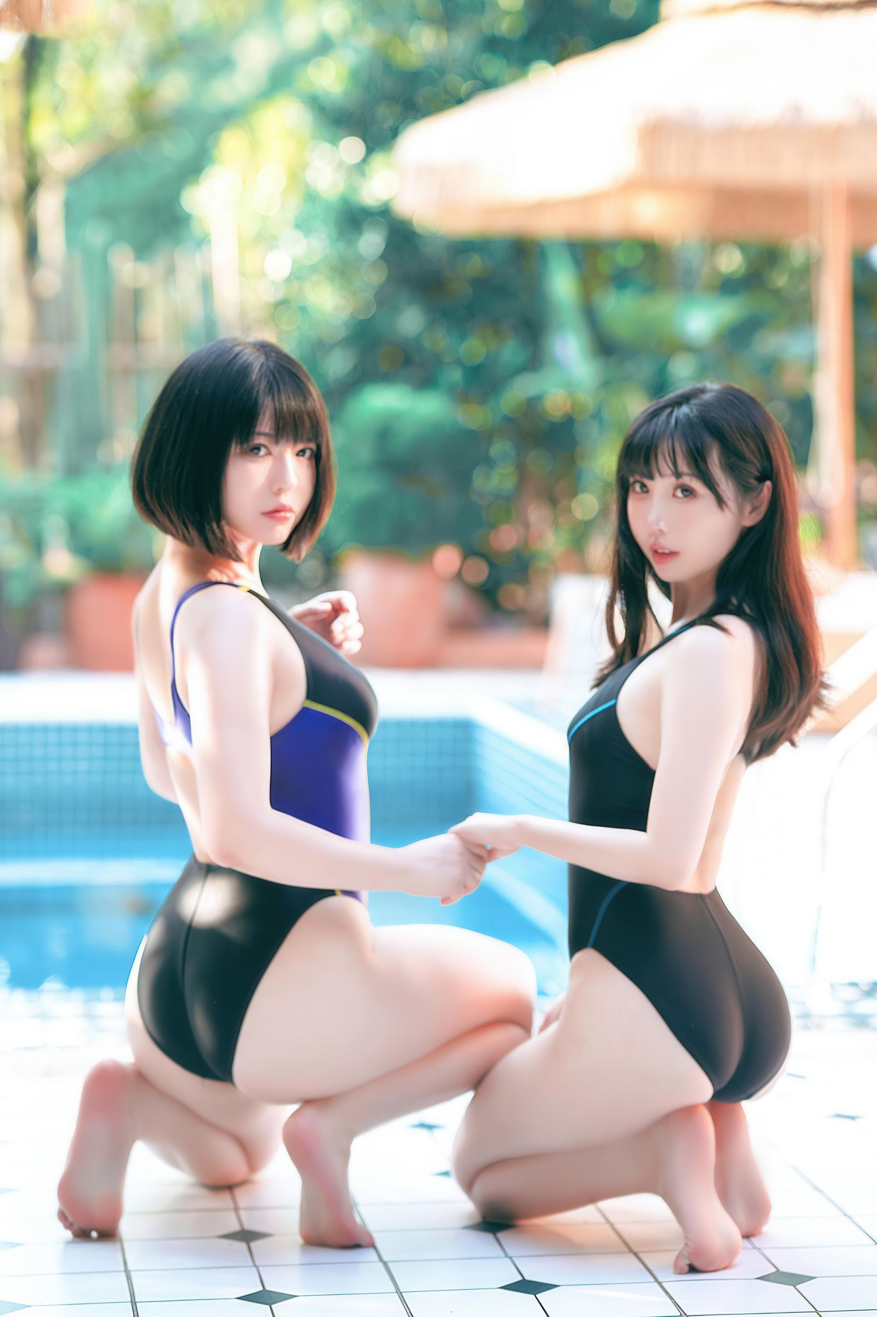 可爱人气Coser 面饼仙儿&半半子 - 少女幻想の刻/(79P)