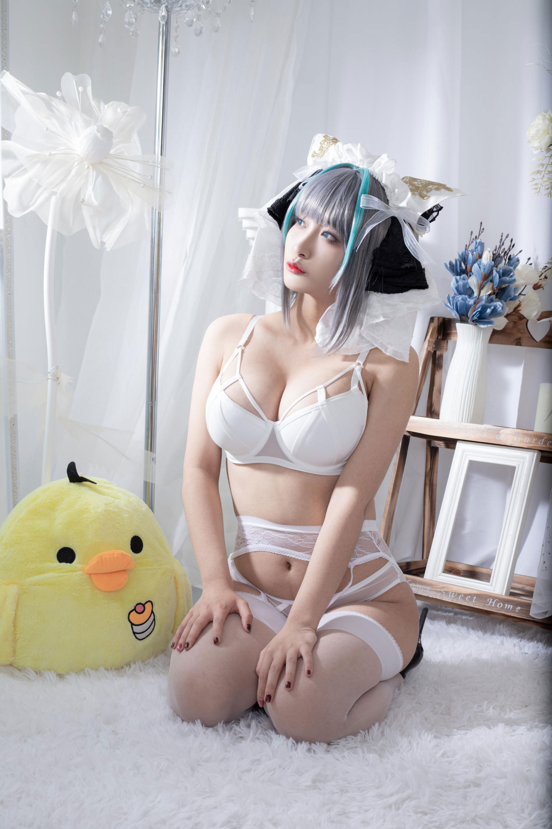 动漫博主 洛璃LoLiSAMA - 碧蓝航线 柴郡同人内衣/(66P)