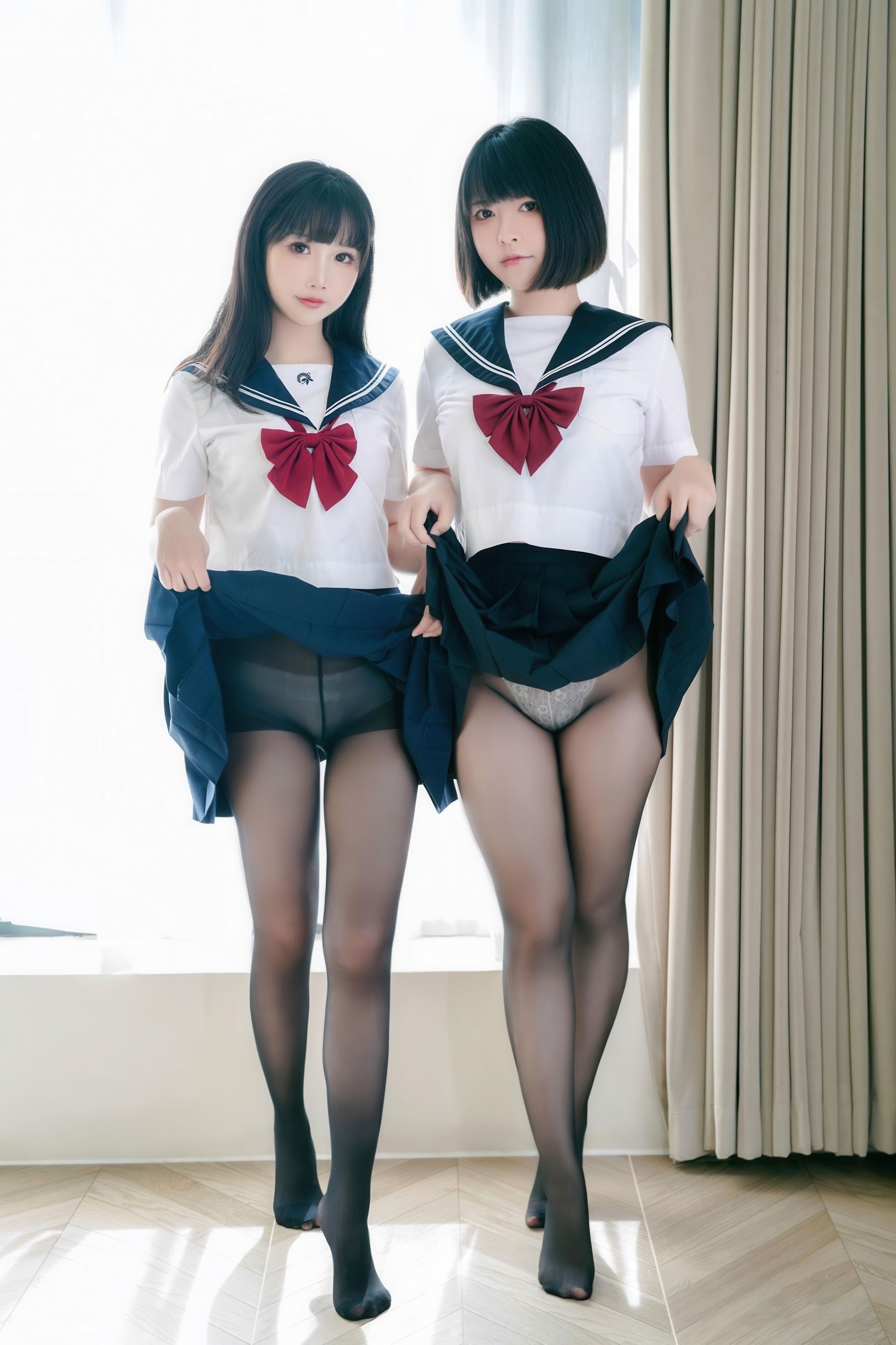 可爱人气Coser 面饼仙儿&半半子 - 少女幻想の刻/(79P)