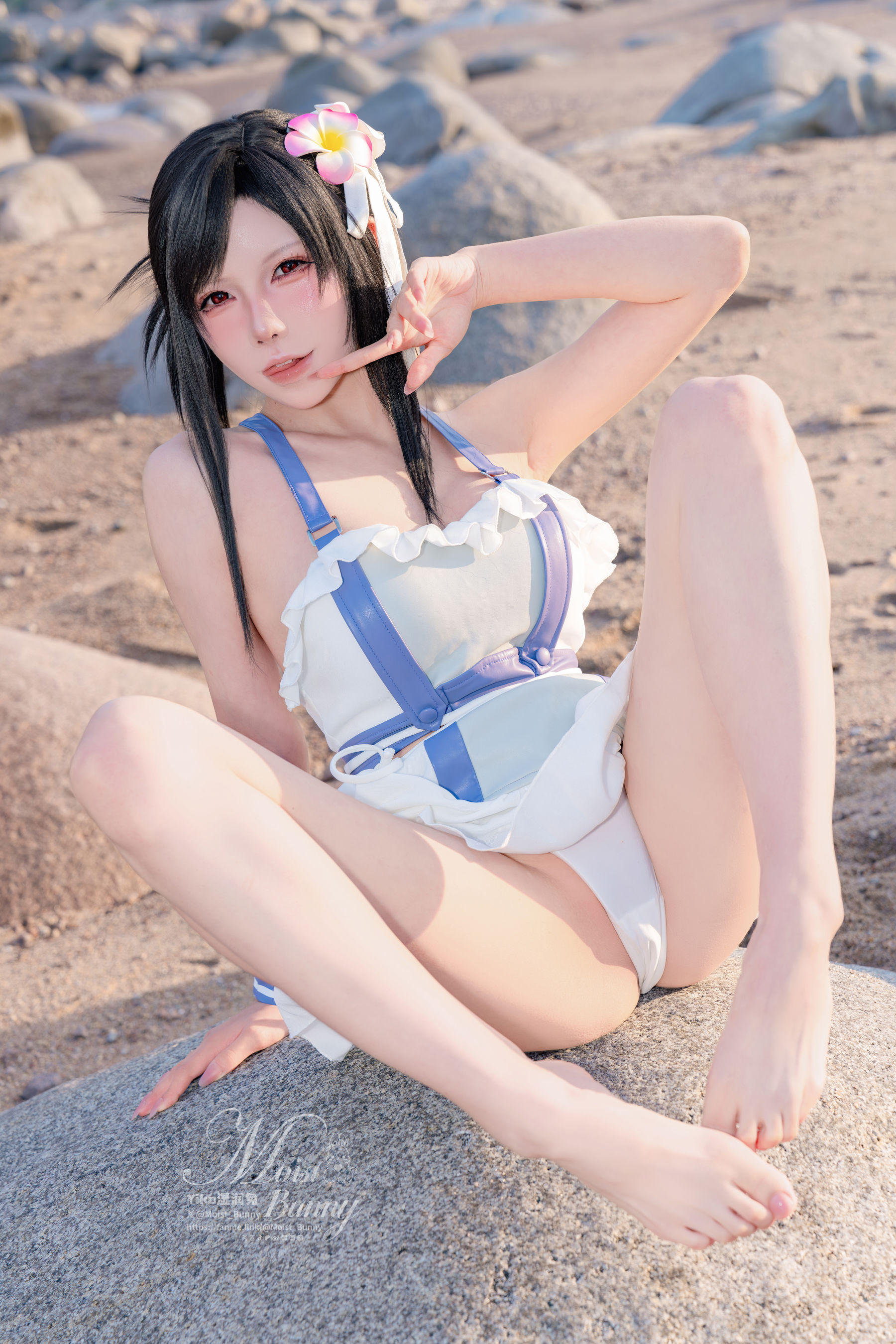 咬一口兔娘 - 2025泳装限定作 海边假日 蒂法/(74P)