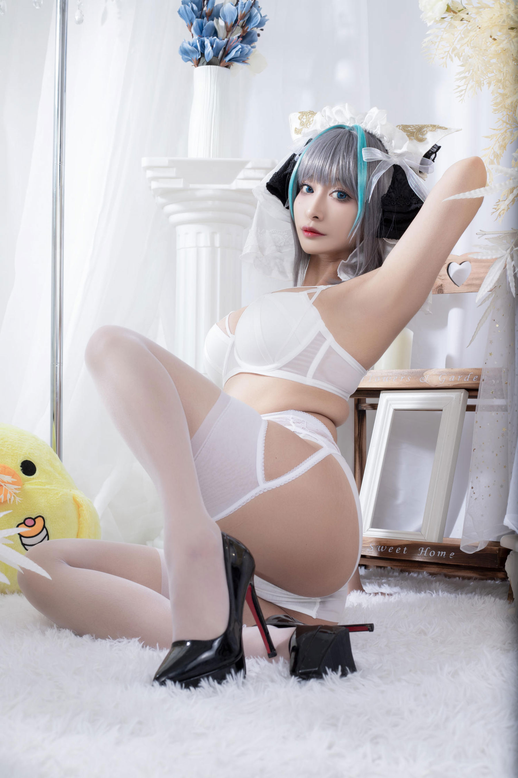 动漫博主 洛璃LoLiSAMA - 碧蓝航线 柴郡同人内衣/(66P)