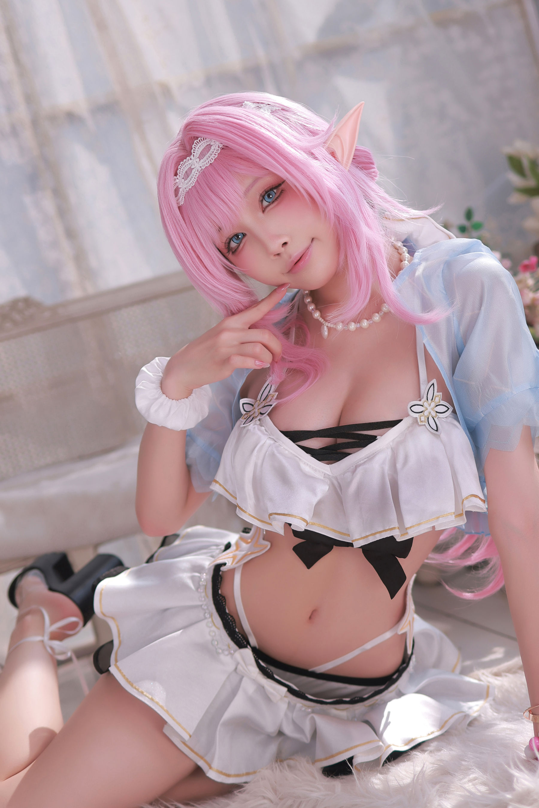 动漫博主 水淼aqua - T2 Elysia Swimsuit (Honkai Imapct3)/(52P)