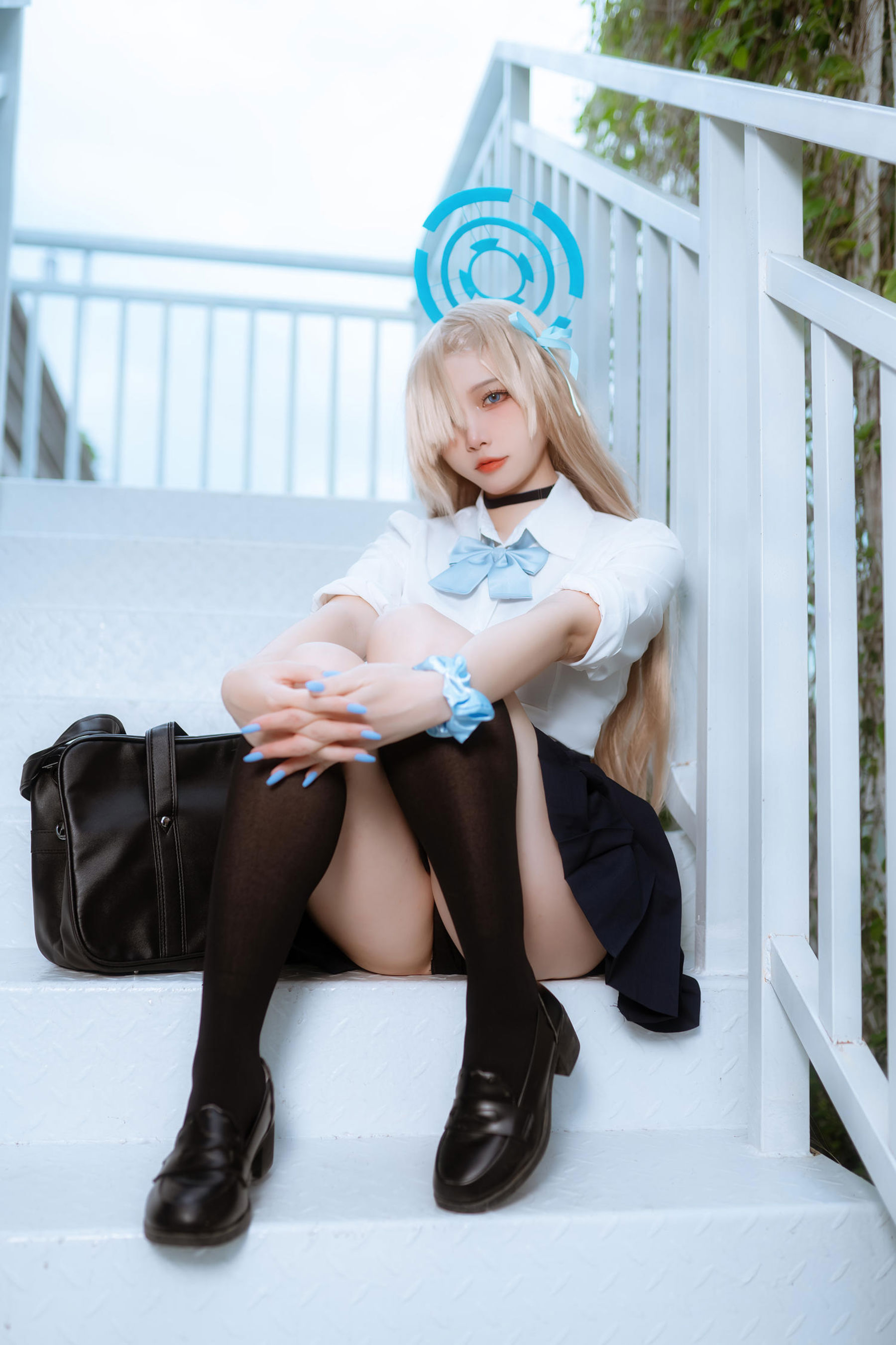 人气Coser 二佐Nisa - 蔚蓝档案 一之 濑明日奈 JK制服/(23P)