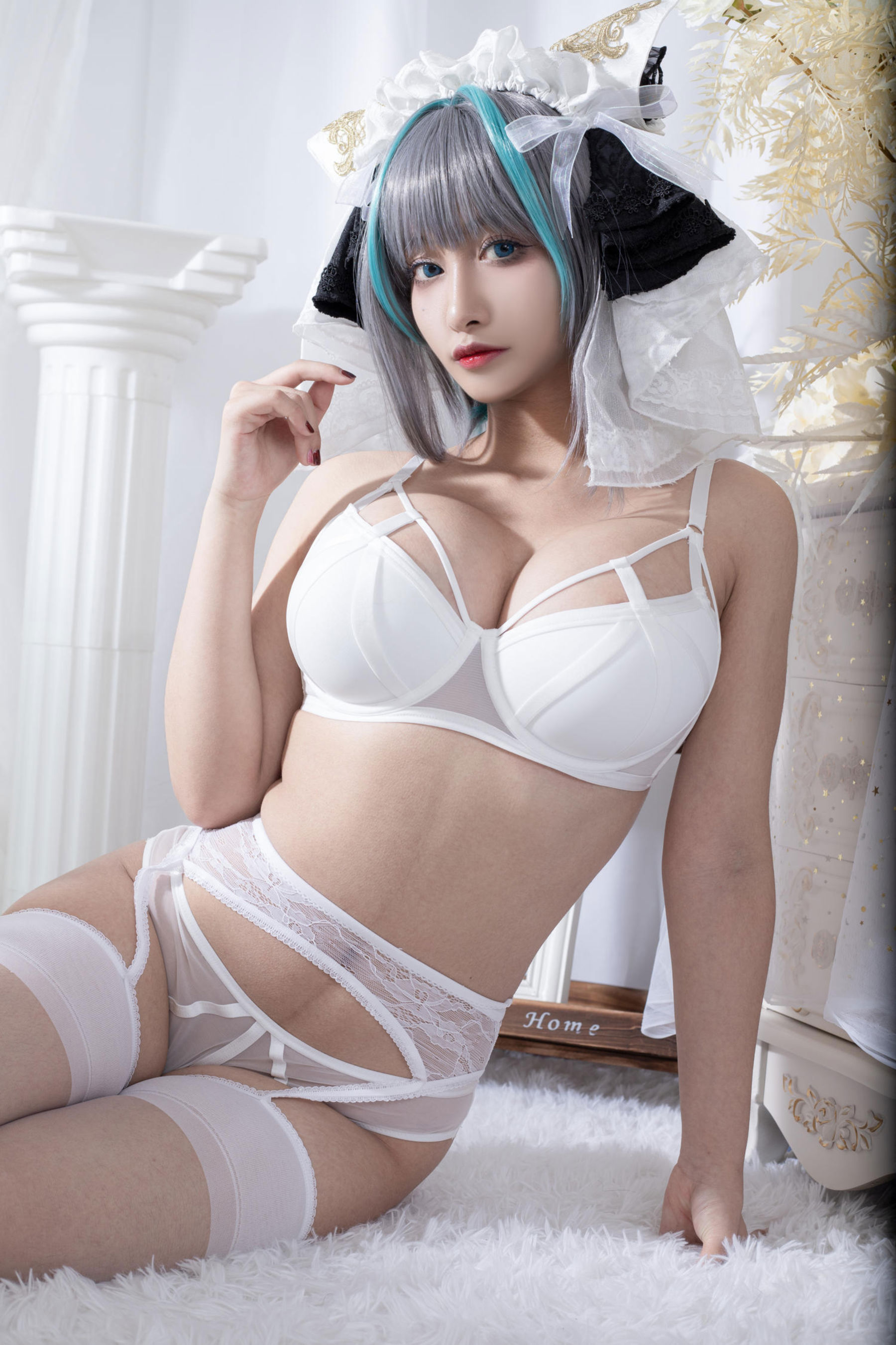 动漫博主 洛璃LoLiSAMA - 碧蓝航线 柴郡同人内衣/(66P)
