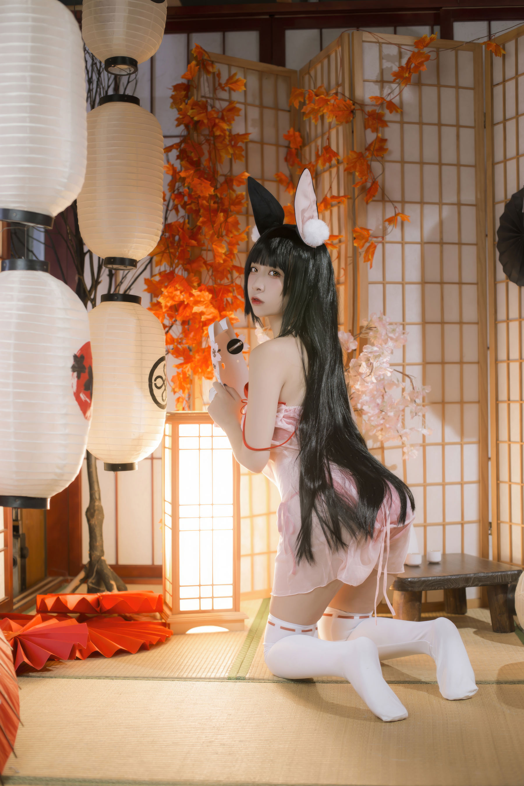 人气Coser 二佐Nisa - 碧蓝航线 长门 神子的休憩/(18P)