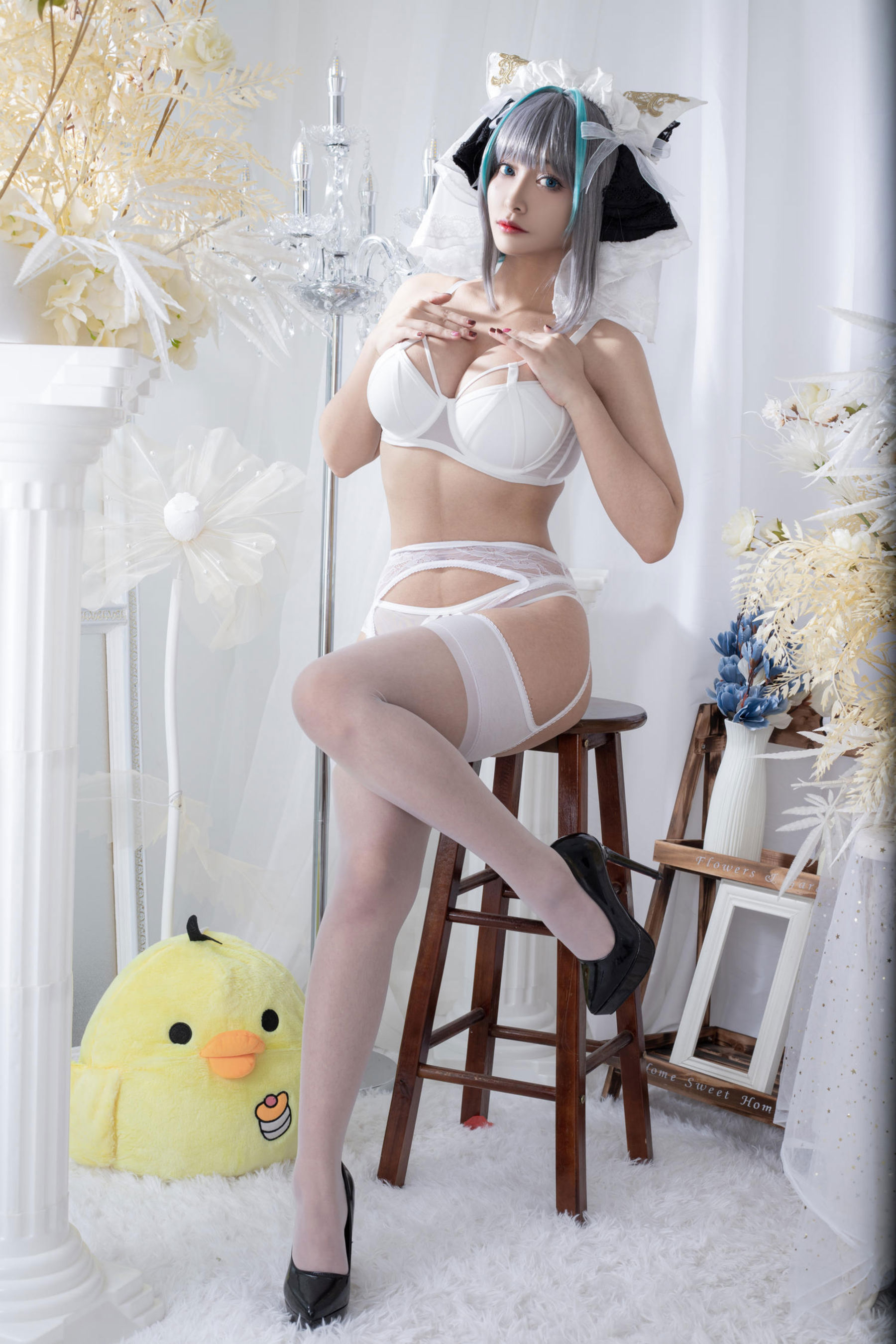 动漫博主 洛璃LoLiSAMA - 碧蓝航线 柴郡同人内衣/(66P)