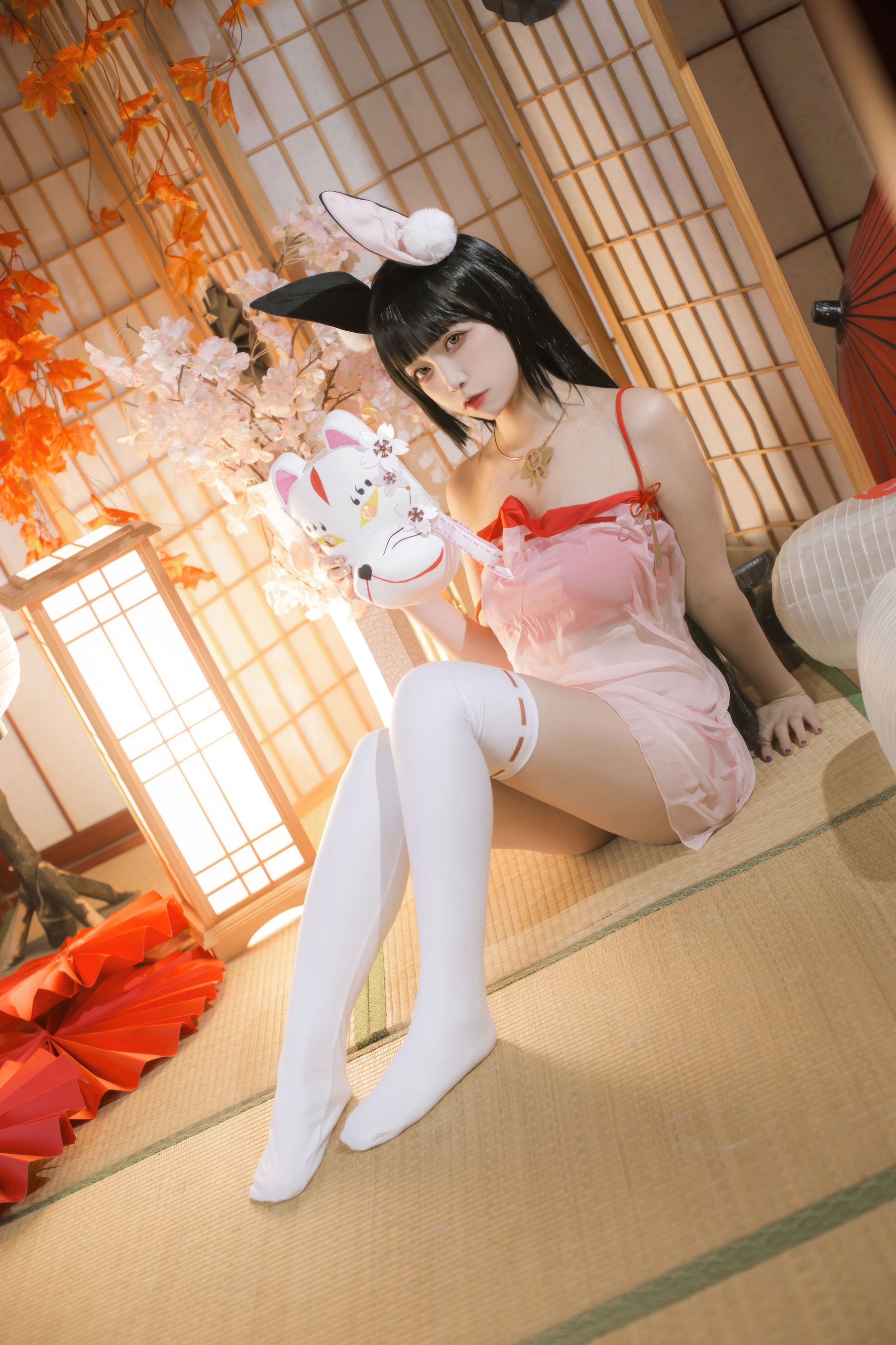 人气Coser 二佐Nisa - 碧蓝航线 长门 神子的休憩/(18P)