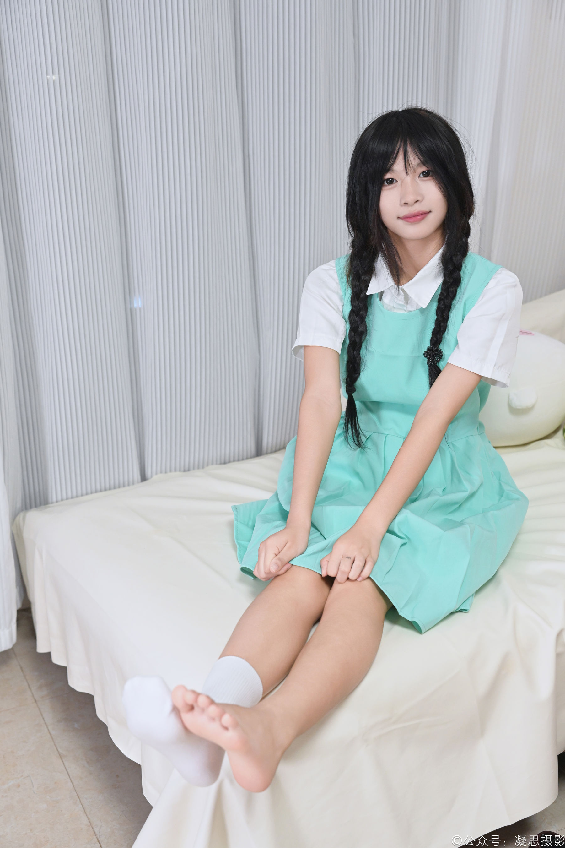 凝思摄影 No.050 沅沅 - 连衣裙、短白袜、小皮鞋/(145P)
