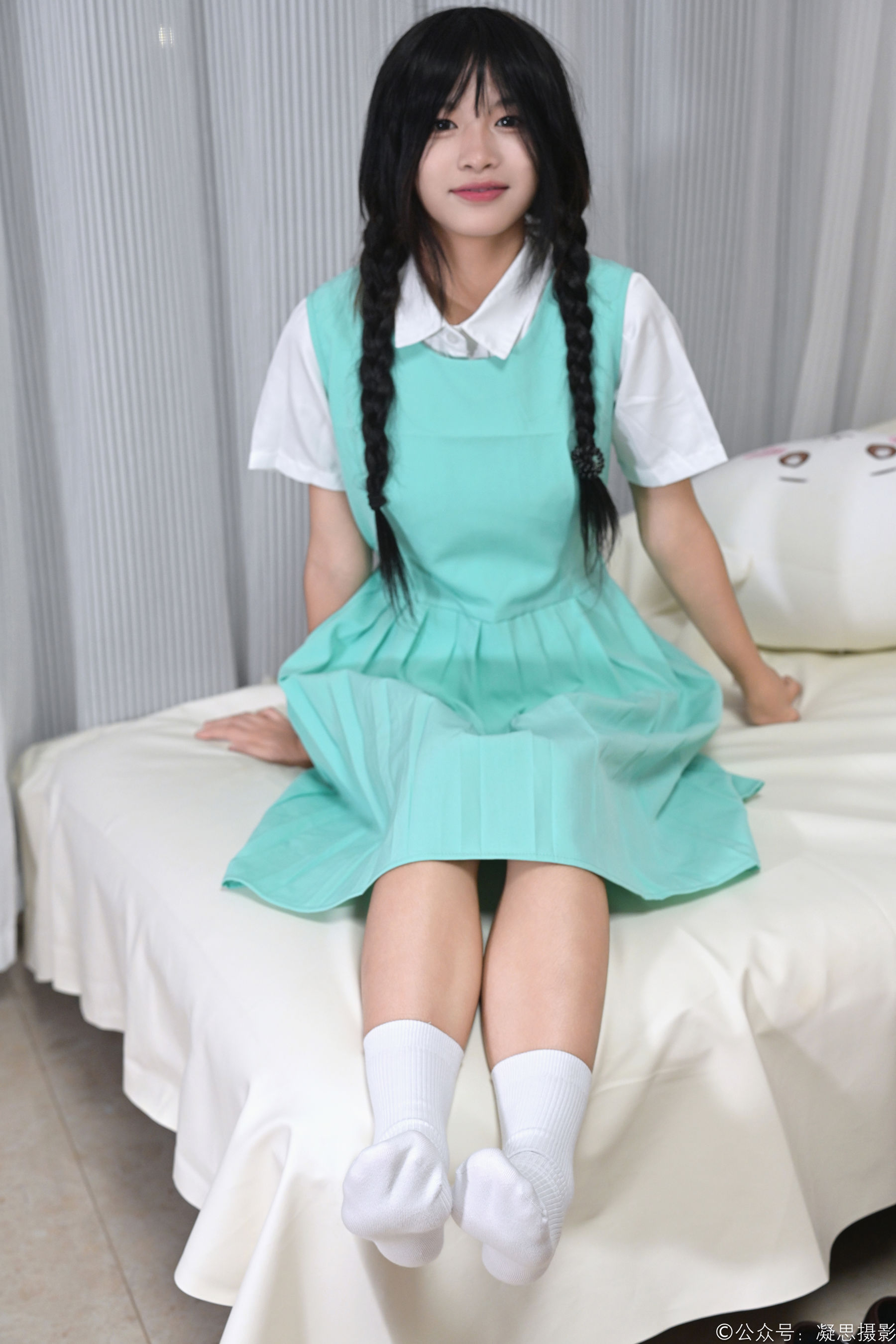 凝思摄影 No.050 沅沅 - 连衣裙、短白袜、小皮鞋/(145P)