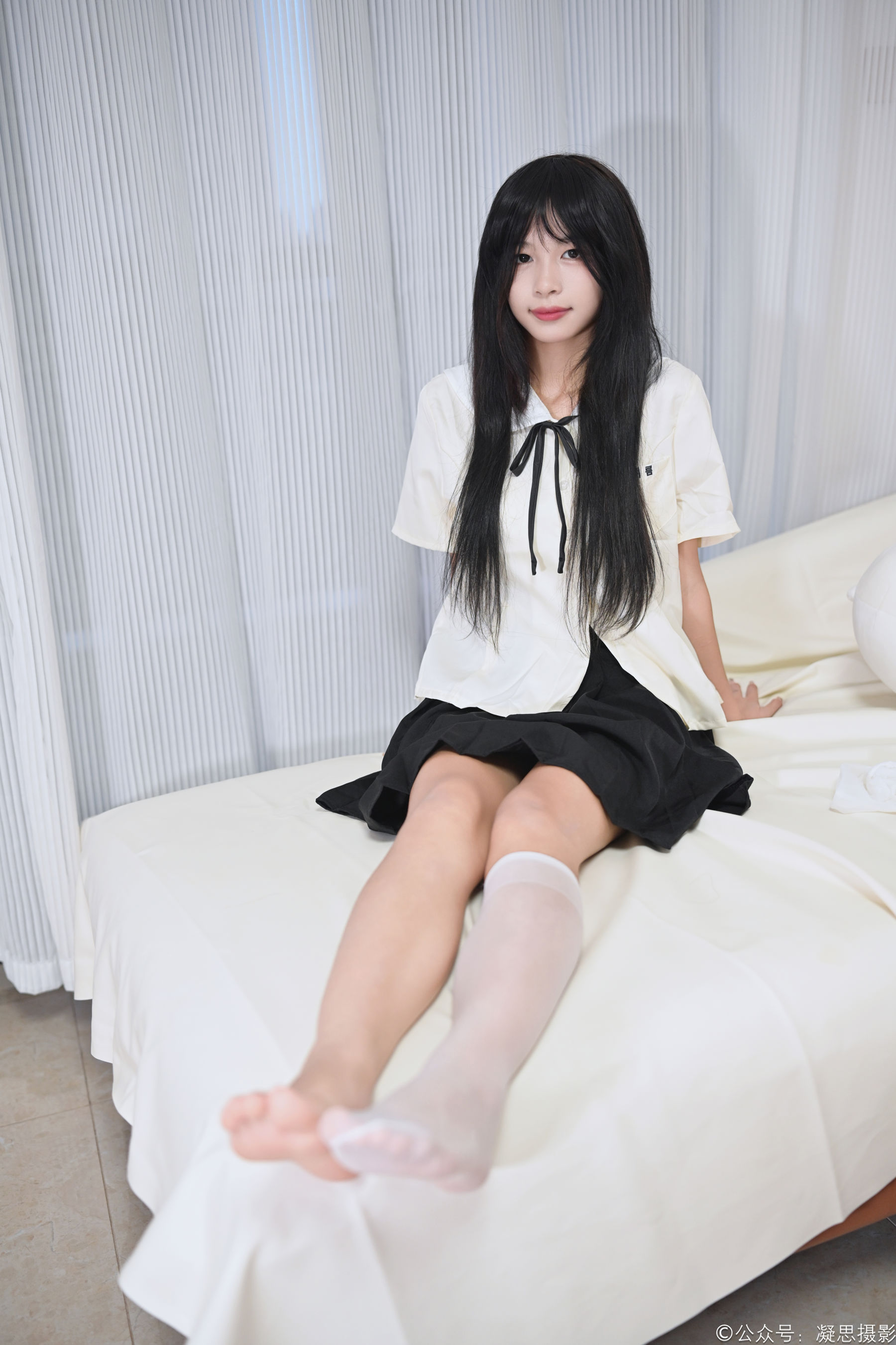 凝思摄影 No.049 沅沅 - JK制服、小腿袜、小皮鞋/(140P)