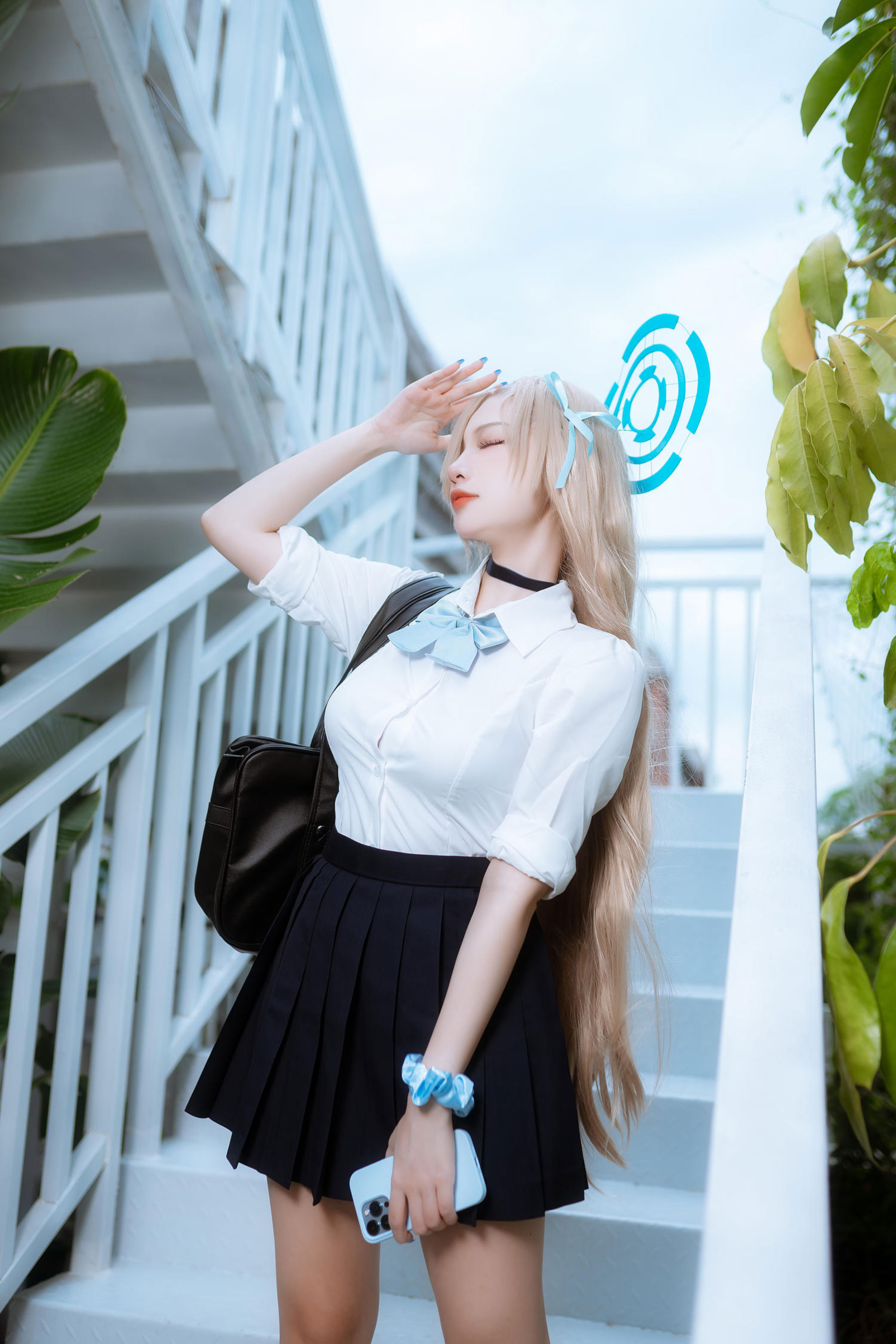 人气Coser 二佐Nisa - 蔚蓝档案 一之 濑明日奈 JK制服/(23P)