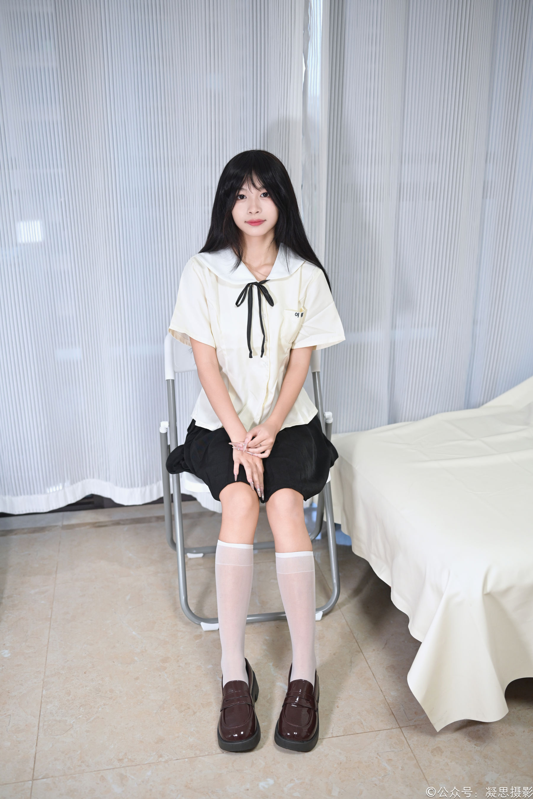 凝思摄影 No.049 沅沅 - JK制服、小腿袜、小皮鞋/(140P)