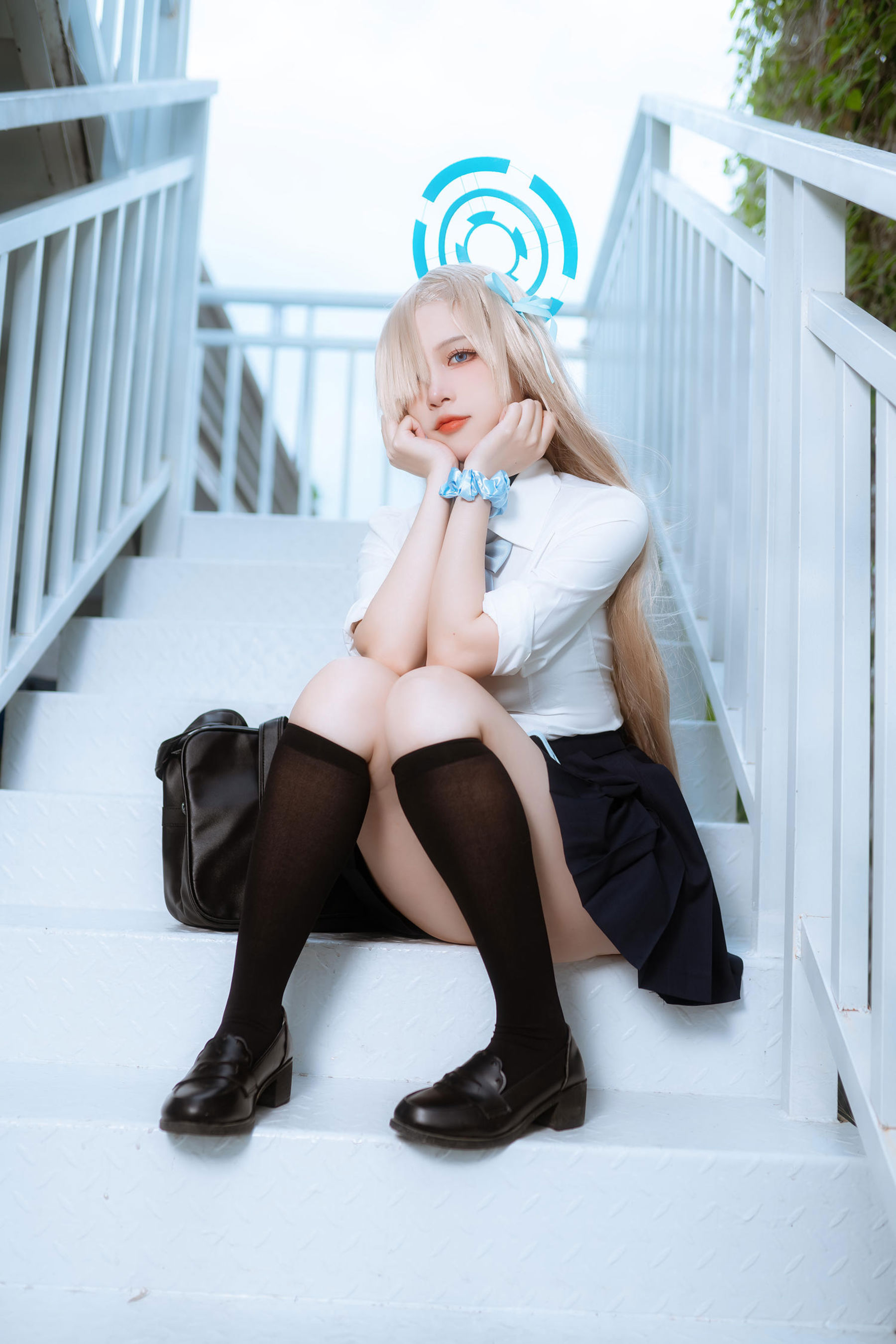 人气Coser 二佐Nisa - 蔚蓝档案 一之 濑明日奈 JK制服/(23P)