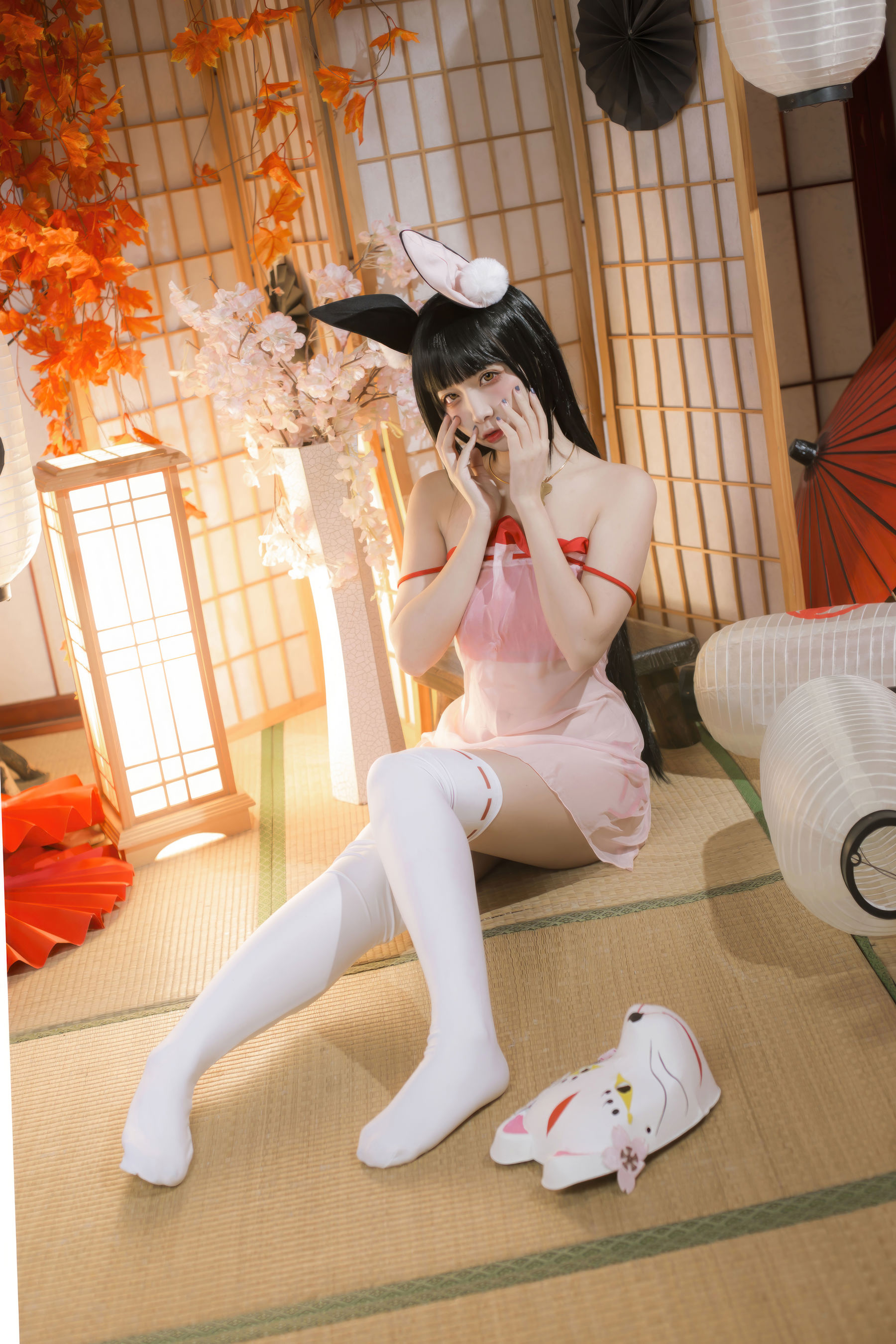 人气Coser 二佐Nisa - 碧蓝航线 长门 神子的休憩/(18P)