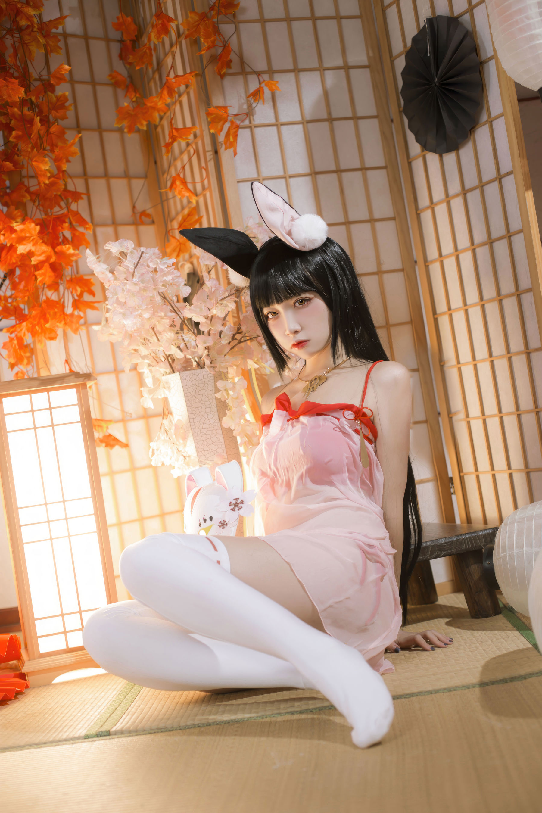 人气Coser 二佐Nisa - 碧蓝航线 长门 神子的休憩/(18P)