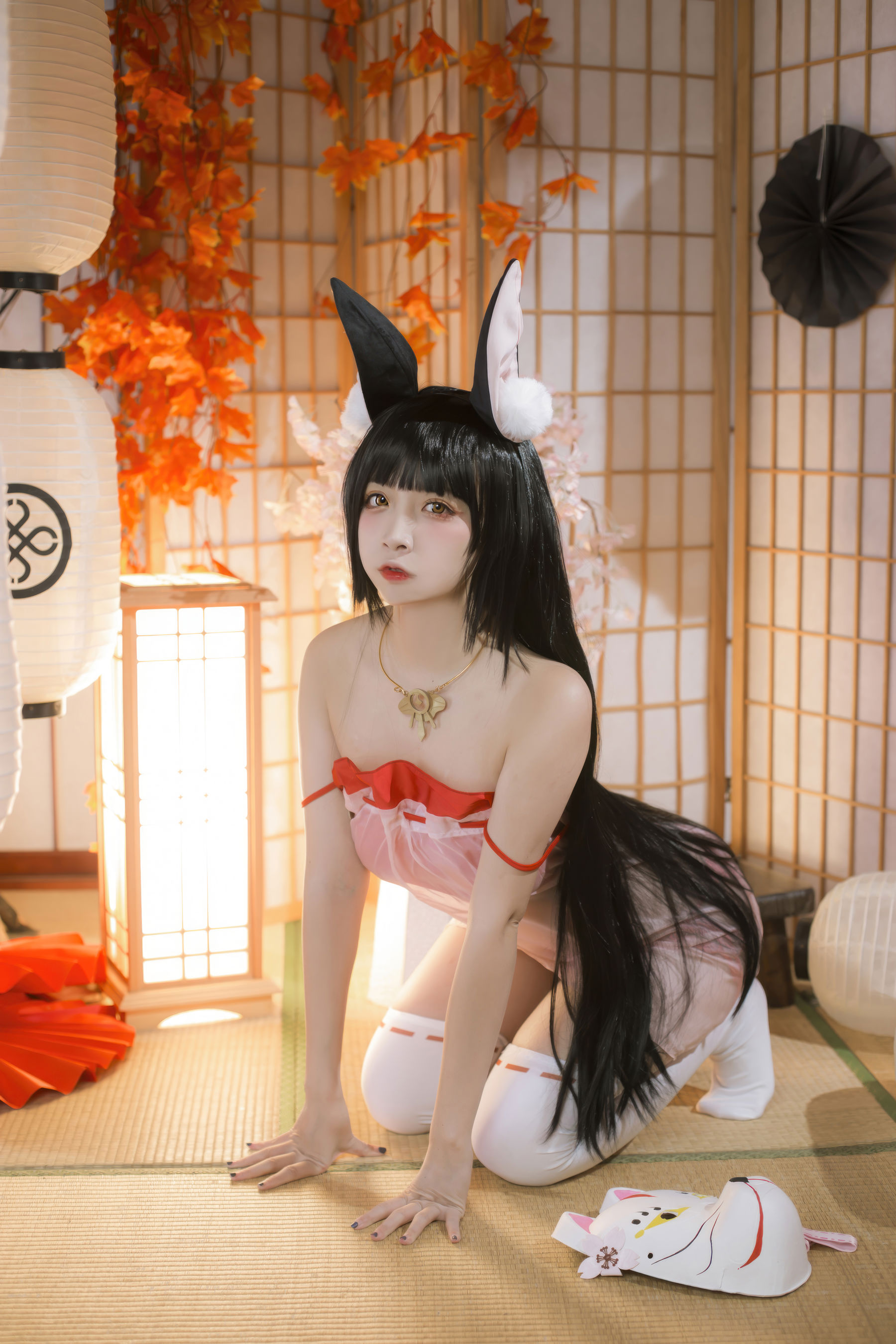 人气Coser 二佐Nisa - 碧蓝航线 长门 神子的休憩/(18P)