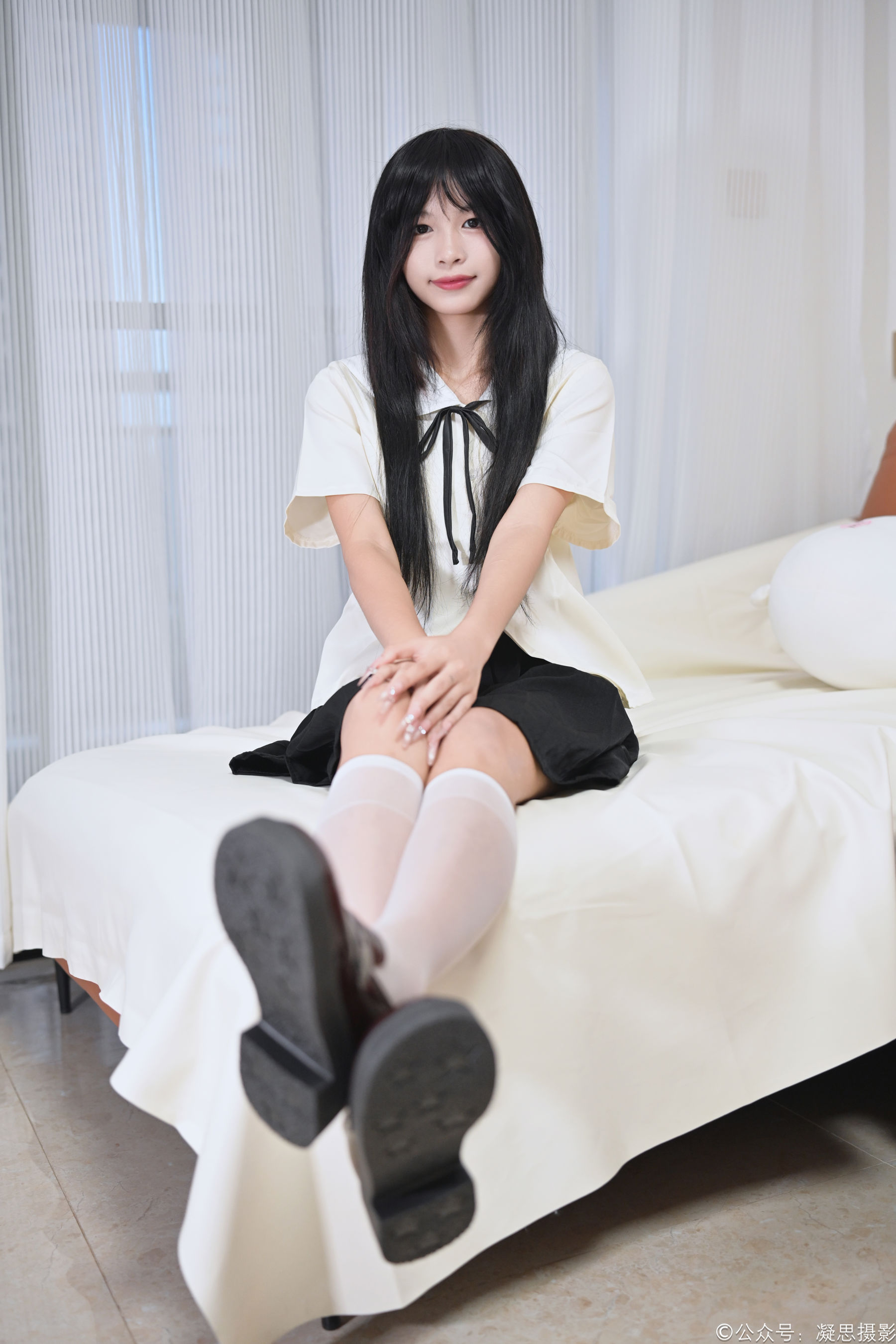 凝思摄影 No.049 沅沅 - JK制服、小腿袜、小皮鞋/(140P)