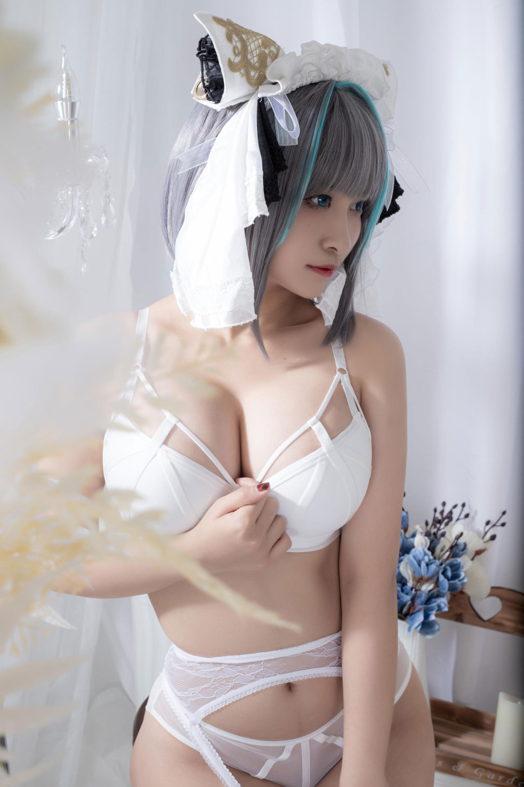 动漫博主 洛璃LoLiSAMA - 碧蓝航线 柴郡同人内衣/(66P)