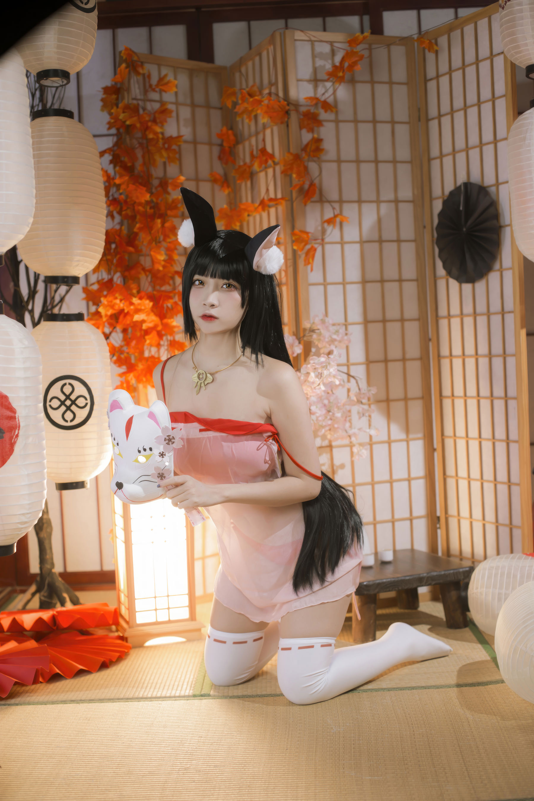 人气Coser 二佐Nisa - 碧蓝航线 长门 神子的休憩/(18P)