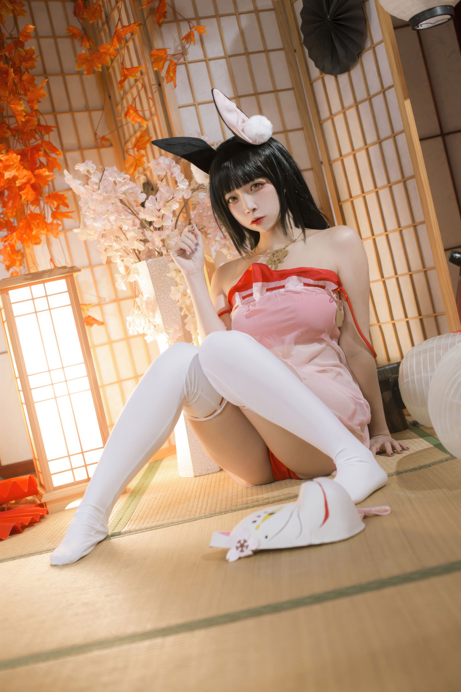 人气Coser 二佐Nisa - 碧蓝航线 长门 神子的休憩/(18P)