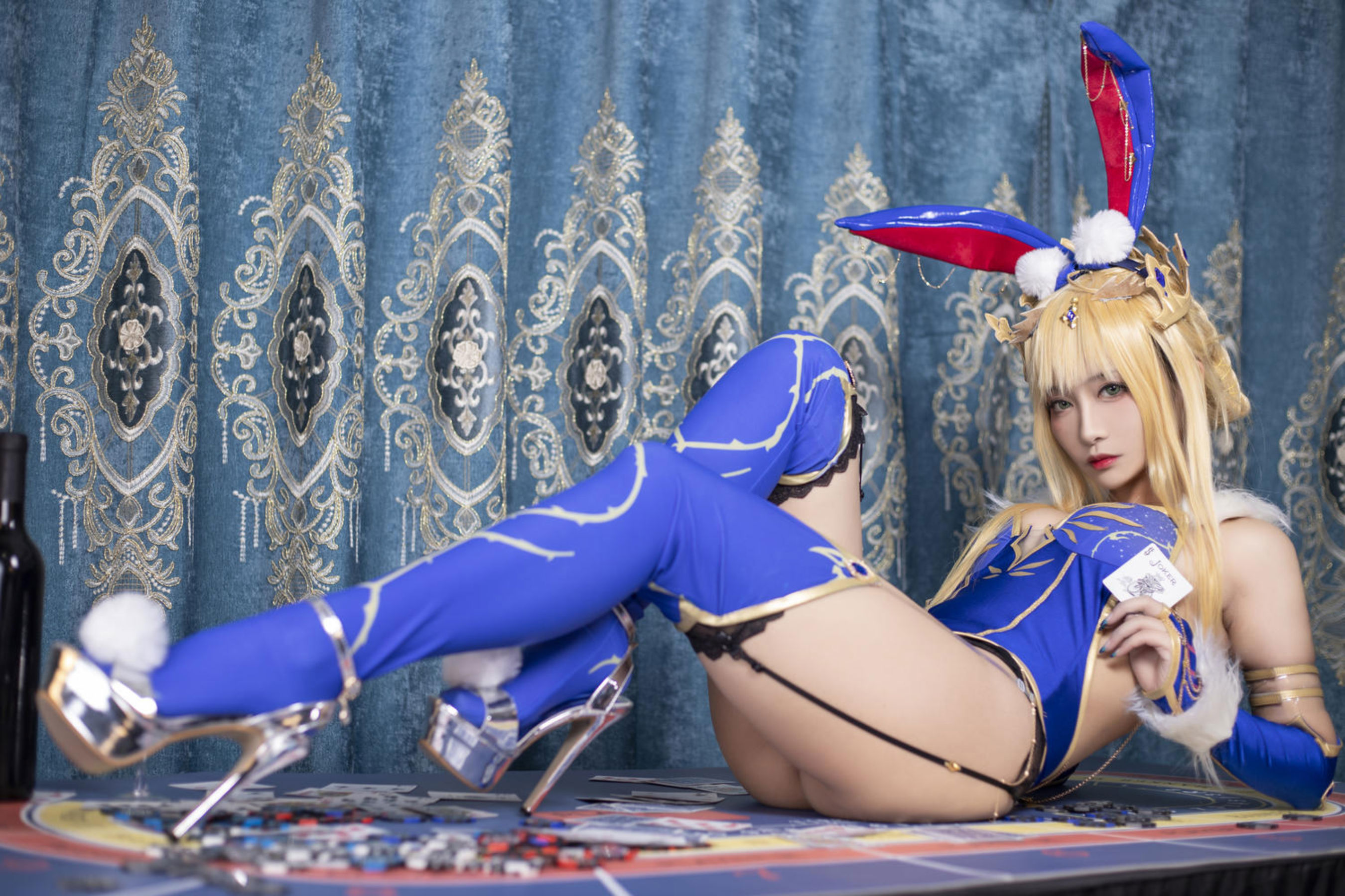 动漫博主 洛璃LoLiSAMA - FGO 白枪呆兔女郎/(57P)