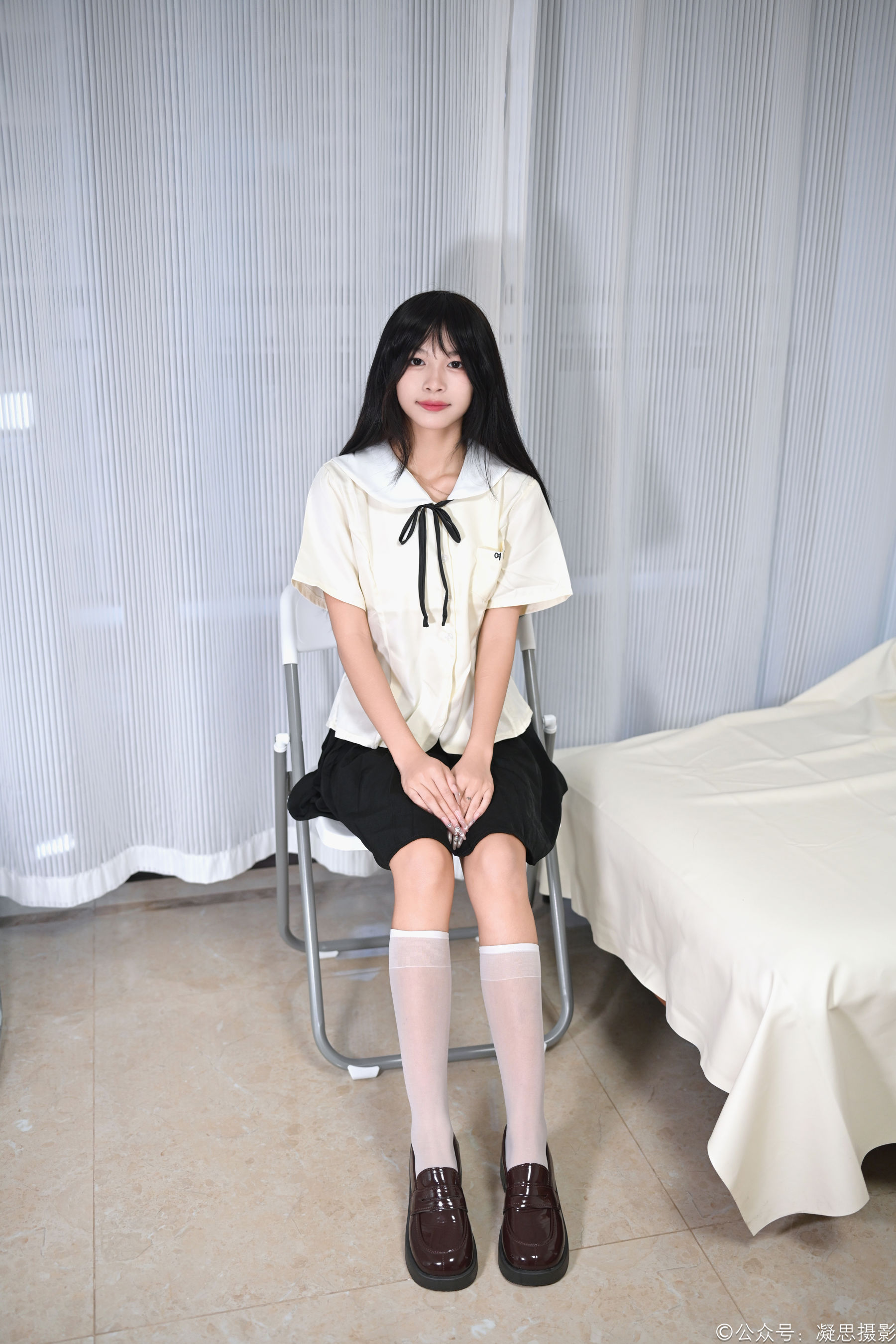 凝思摄影 No.049 沅沅 - JK制服、小腿袜、小皮鞋/(140P)