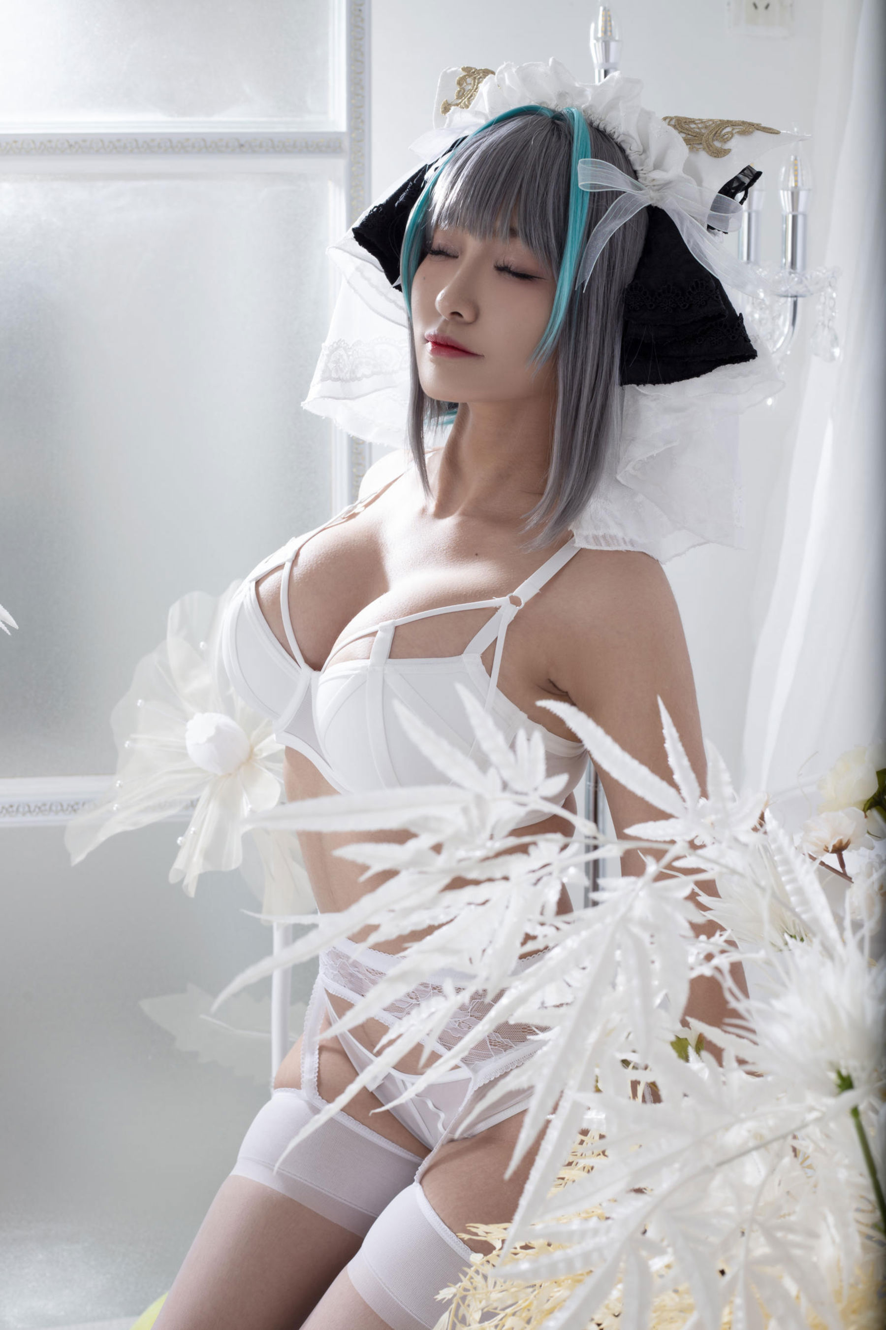 动漫博主 洛璃LoLiSAMA - 碧蓝航线 柴郡同人内衣/(66P)