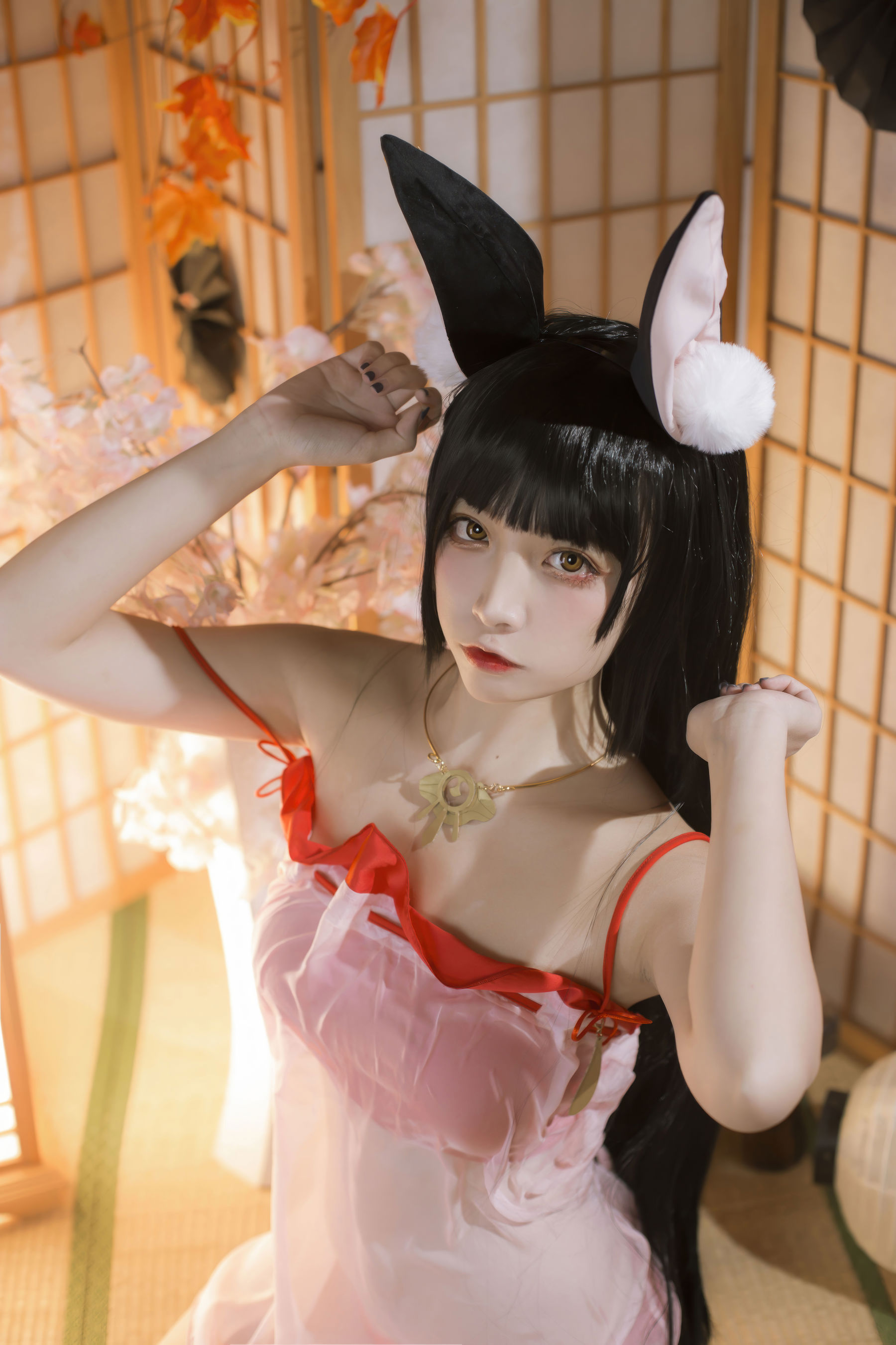 人气Coser 二佐Nisa - 碧蓝航线 长门 神子的休憩/(18P)