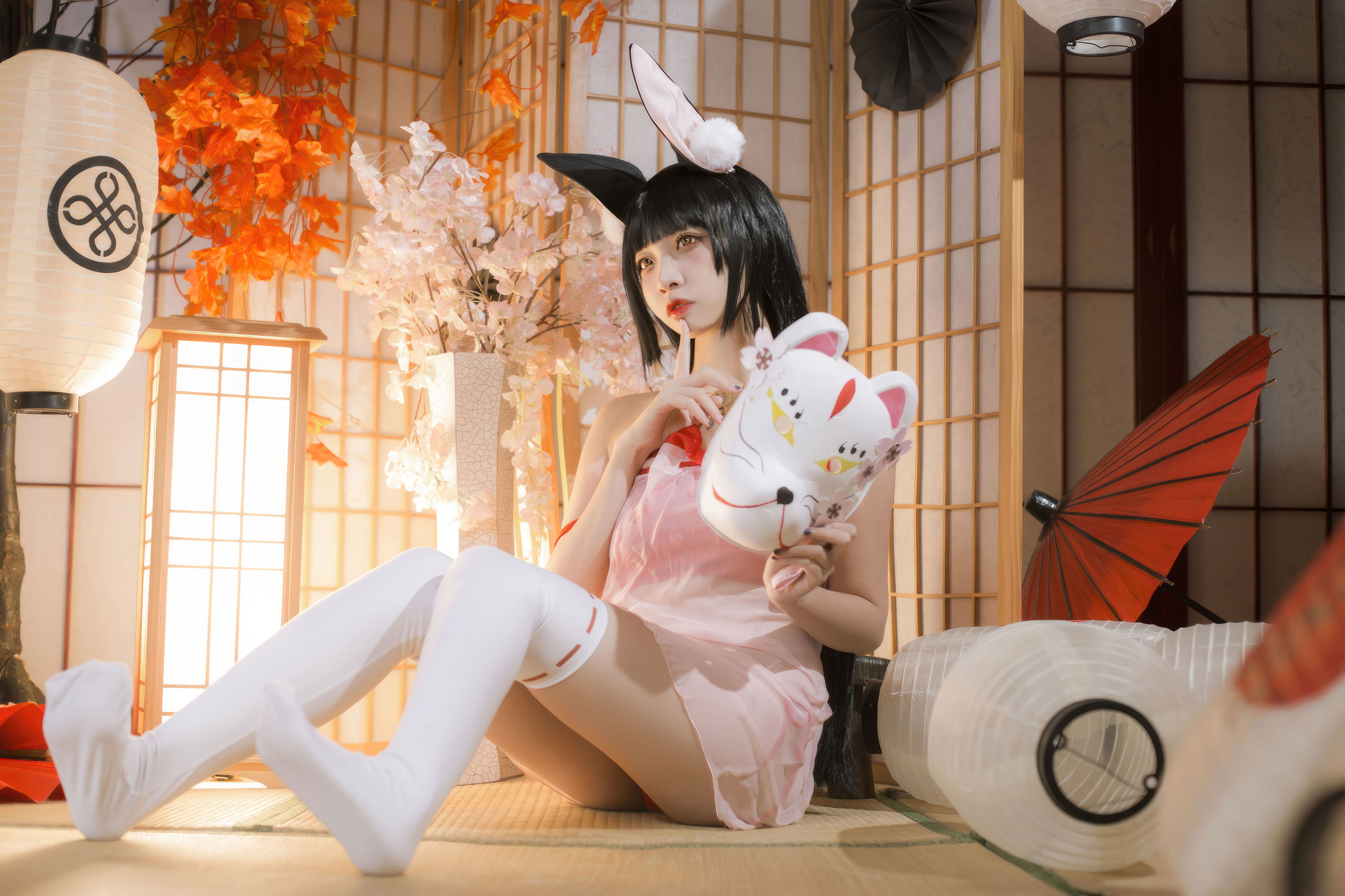 人气Coser 二佐Nisa - 碧蓝航线 长门 神子的休憩/(18P)