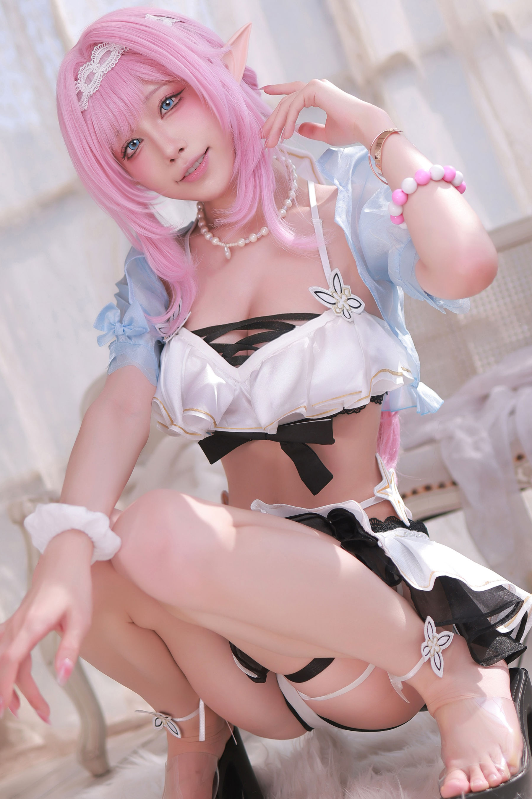 动漫博主 水淼aqua - T2 Elysia Swimsuit (Honkai Imapct3)/(52P)