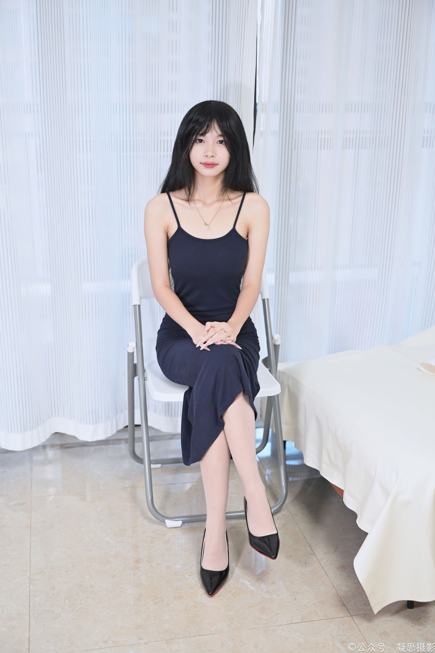凝思摄影 No.047 沅沅 - 连衣裙、丝袜、高跟鞋/(120P)
