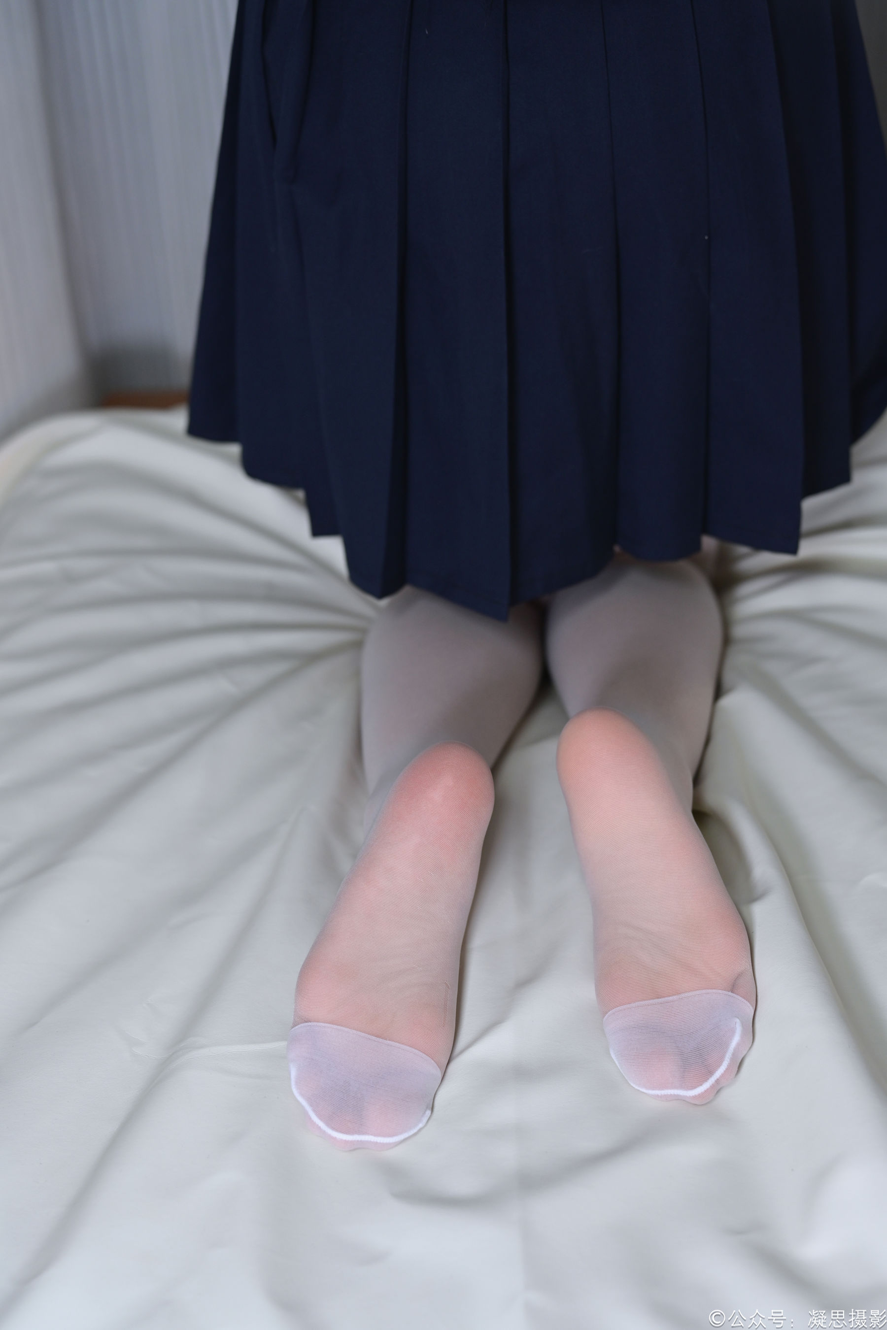 凝思摄影 No.043 沅沅 - JK制服、连裤白丝、小皮鞋/(150P)