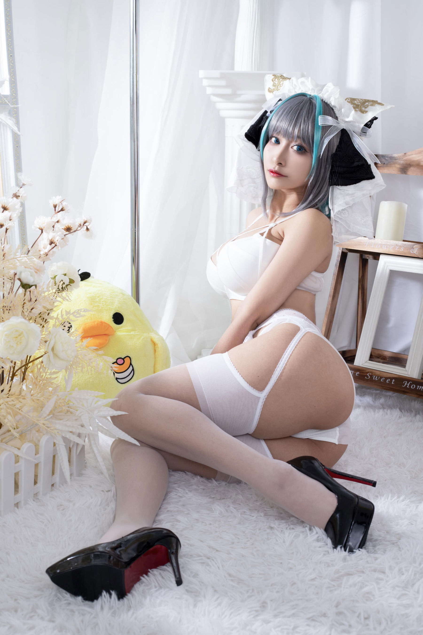 动漫博主 洛璃LoLiSAMA - 碧蓝航线 柴郡同人内衣/(66P)