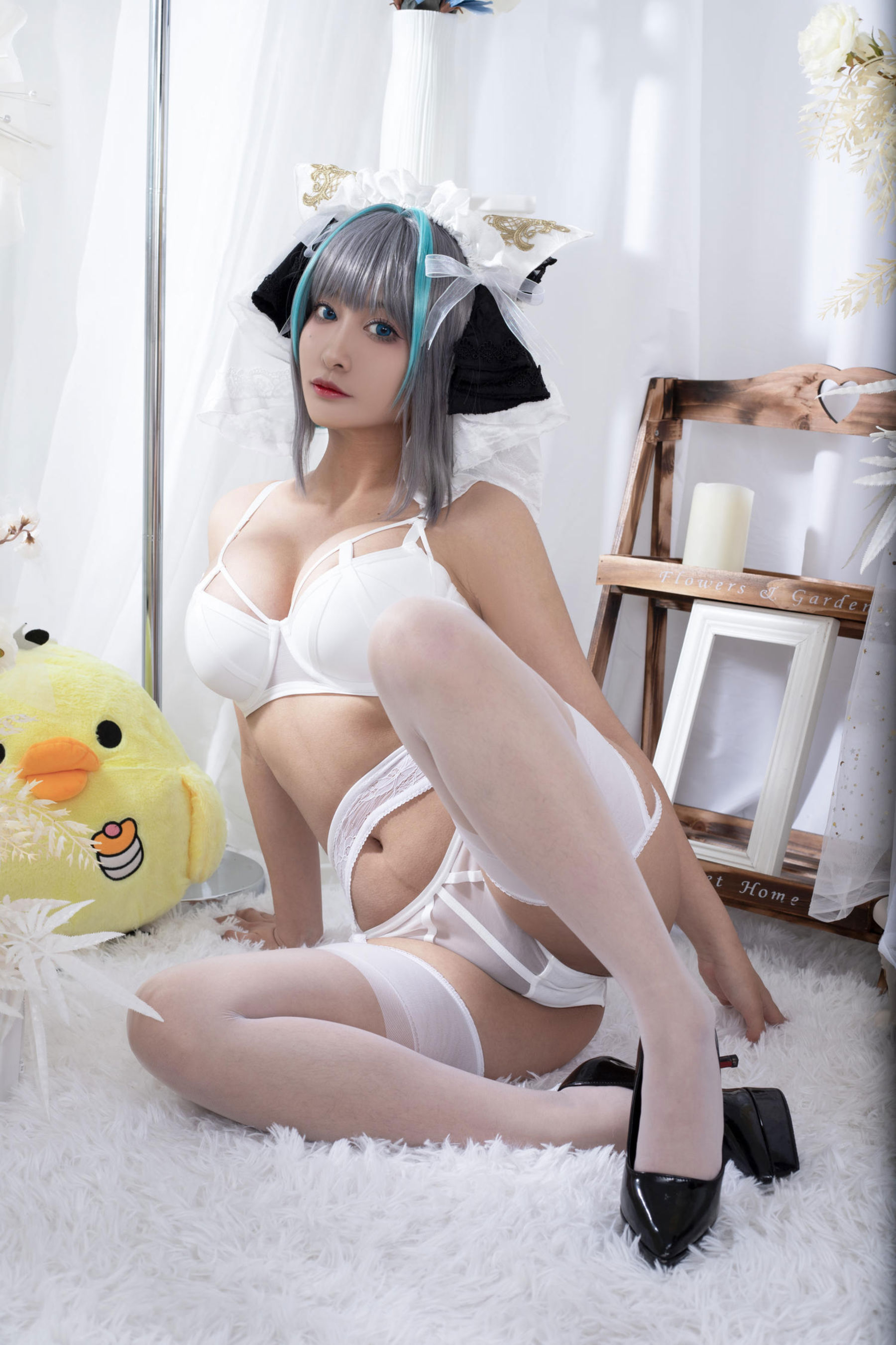 动漫博主 洛璃LoLiSAMA - 碧蓝航线 柴郡同人内衣/(66P)