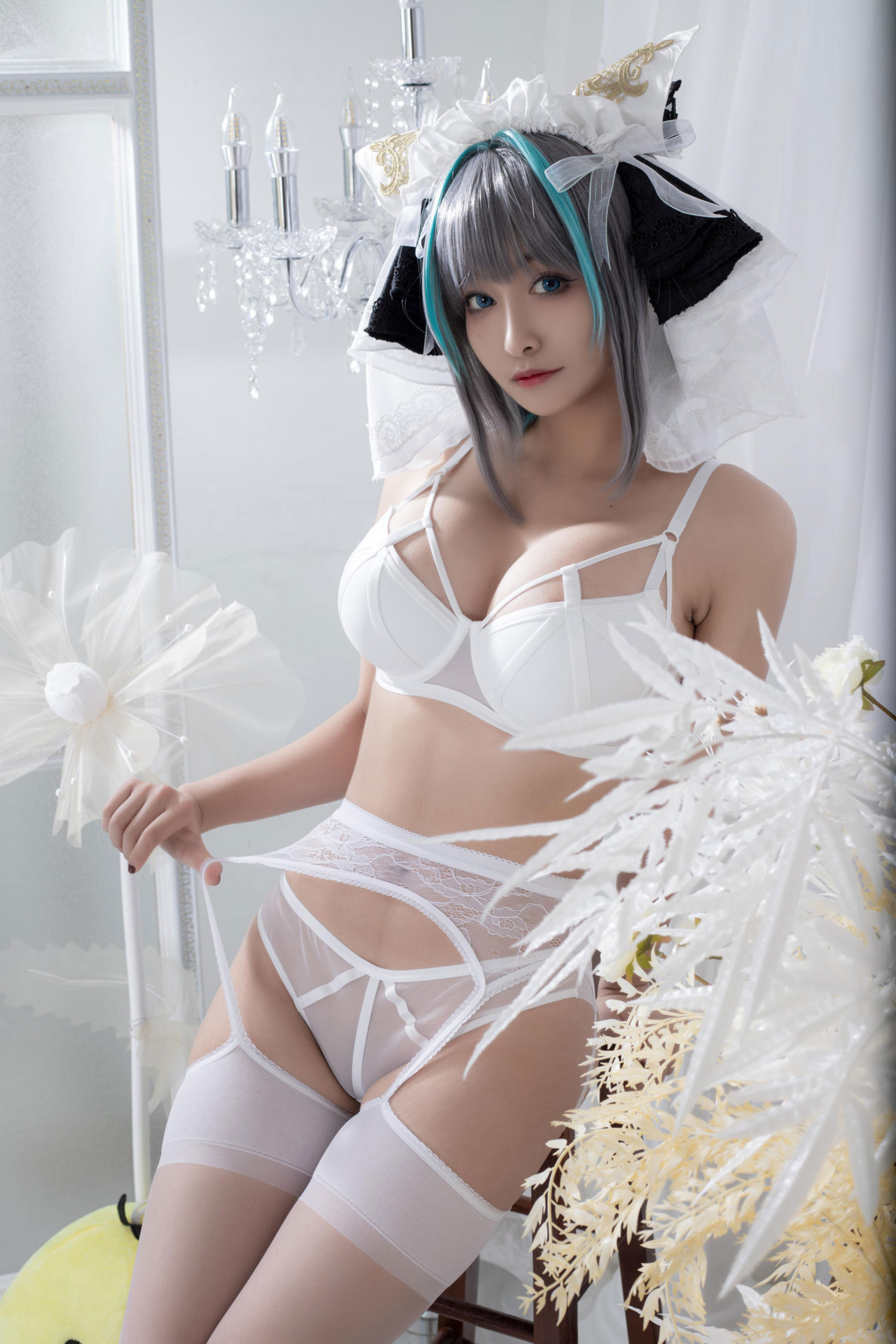 动漫博主 洛璃LoLiSAMA - 碧蓝航线 柴郡同人内衣/(66P)